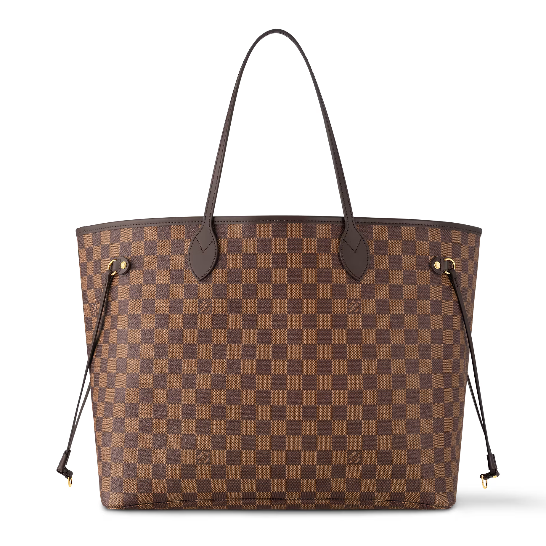 Louis Vuitton Damier Ebene Canvas Neverfull MM Shoulder Bag – Rose Balerine