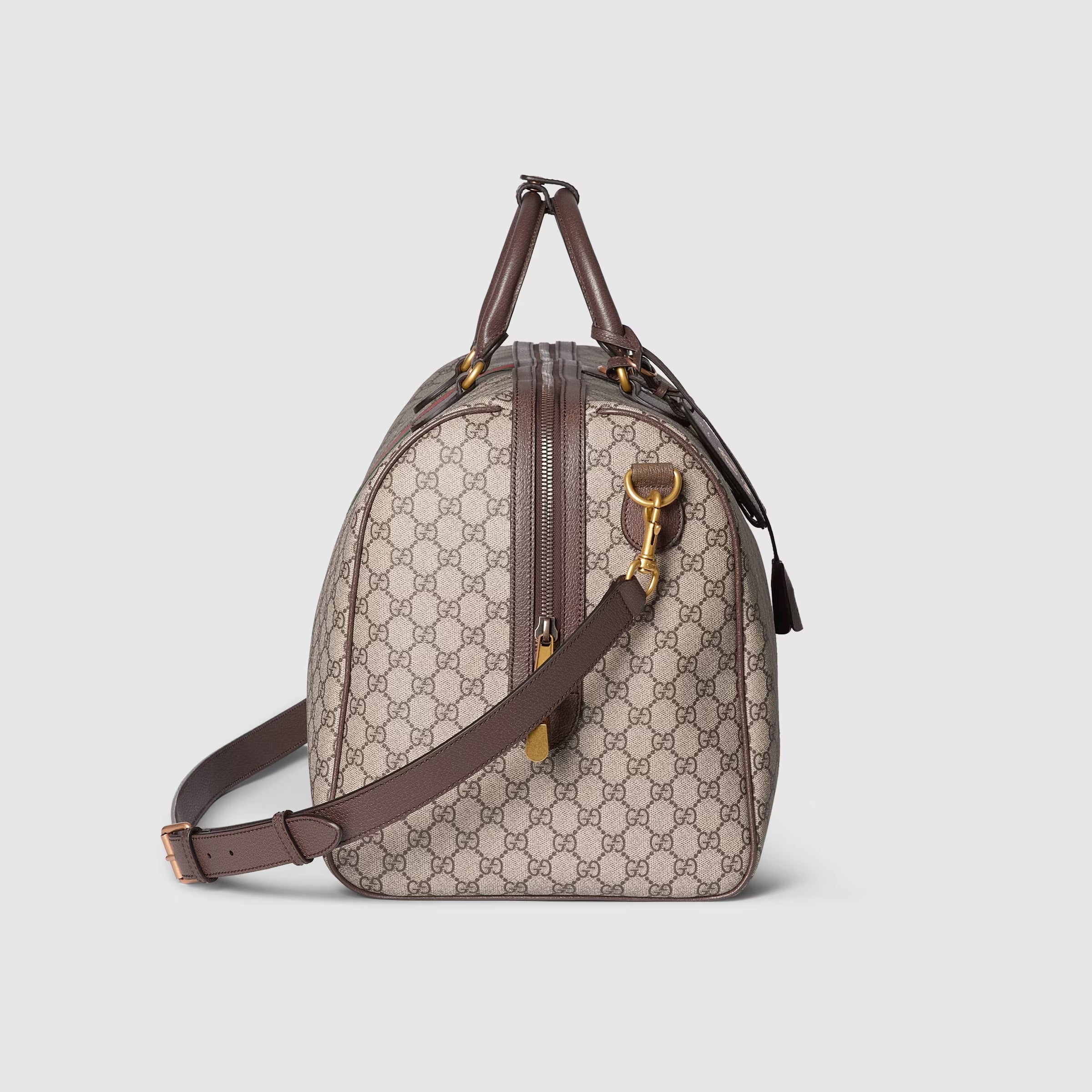 Gucci GG Supreme Canvas Savoy Large Duffle Bag – Beige