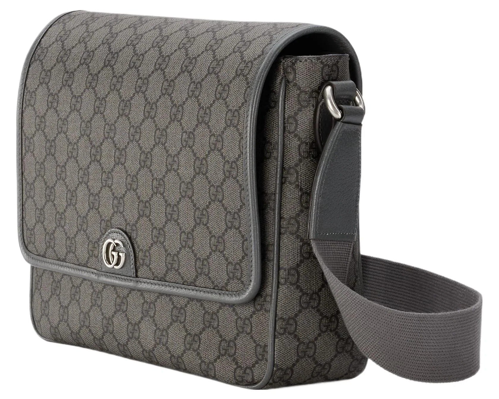 Gucci GG Supreme Canvas Medium Ophidia Messenger Bag – Grey