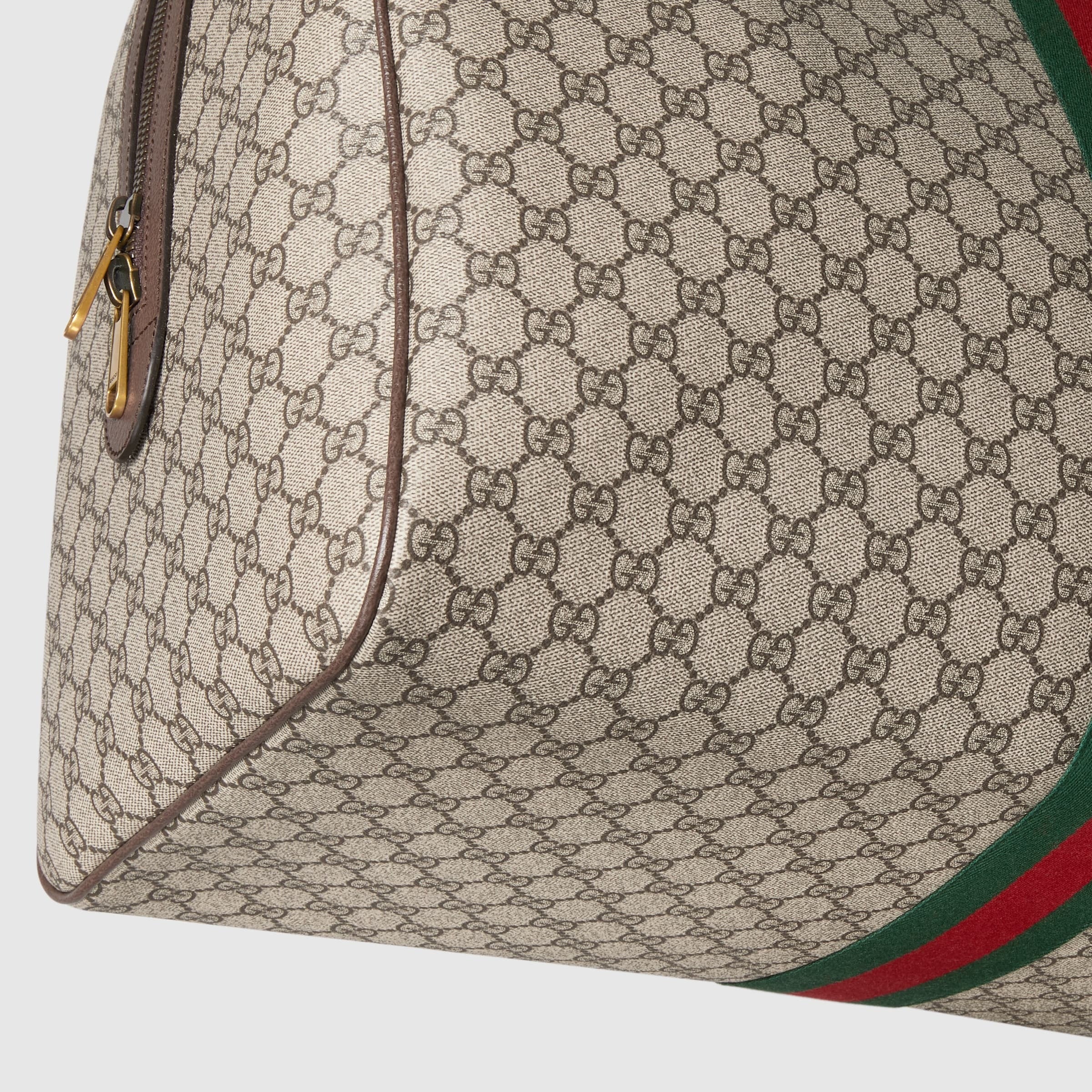 Gucci GG Supreme Canvas Savoy Large Duffle Bag – Beige