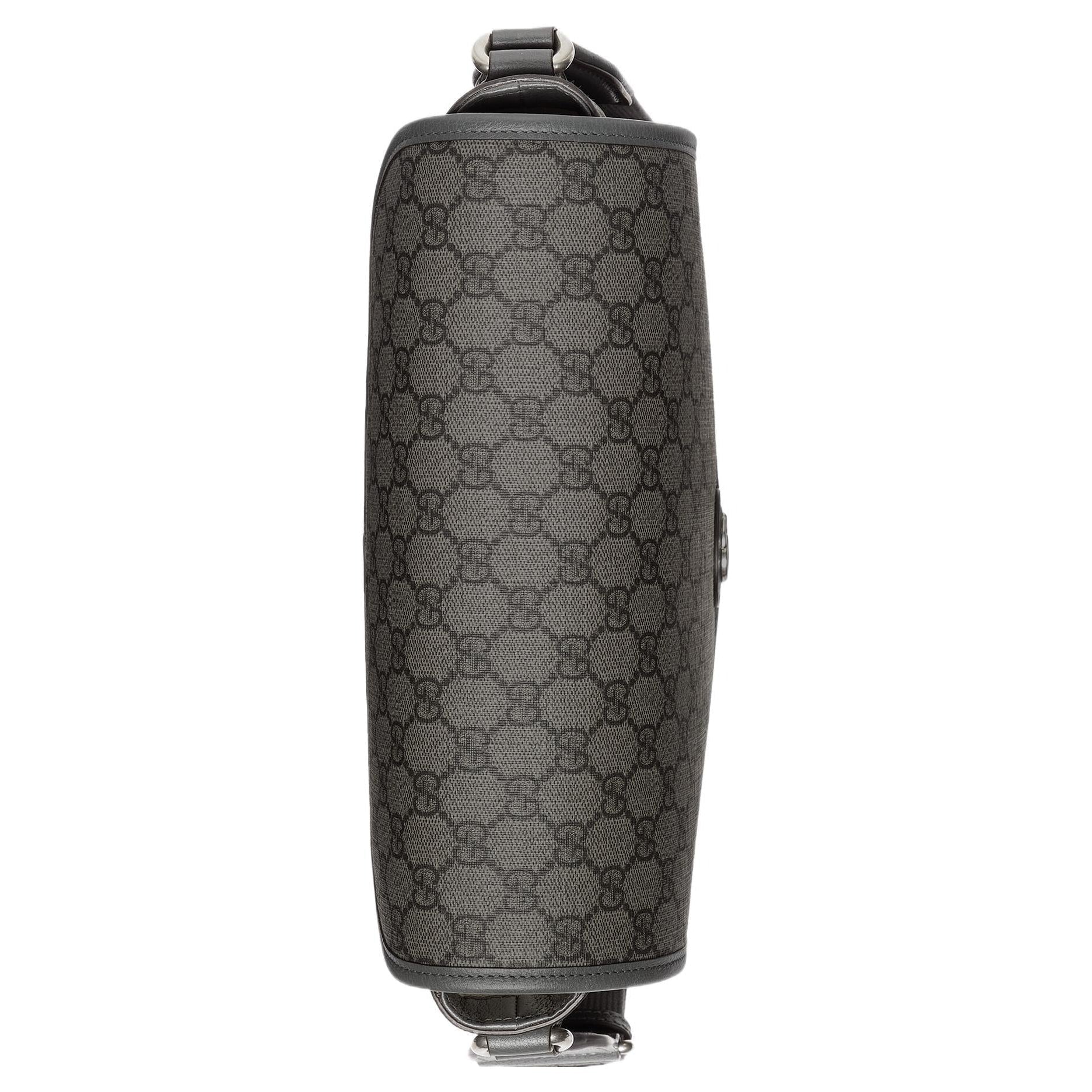 Gucci GG Supreme Canvas Medium Ophidia Messenger Bag – Grey