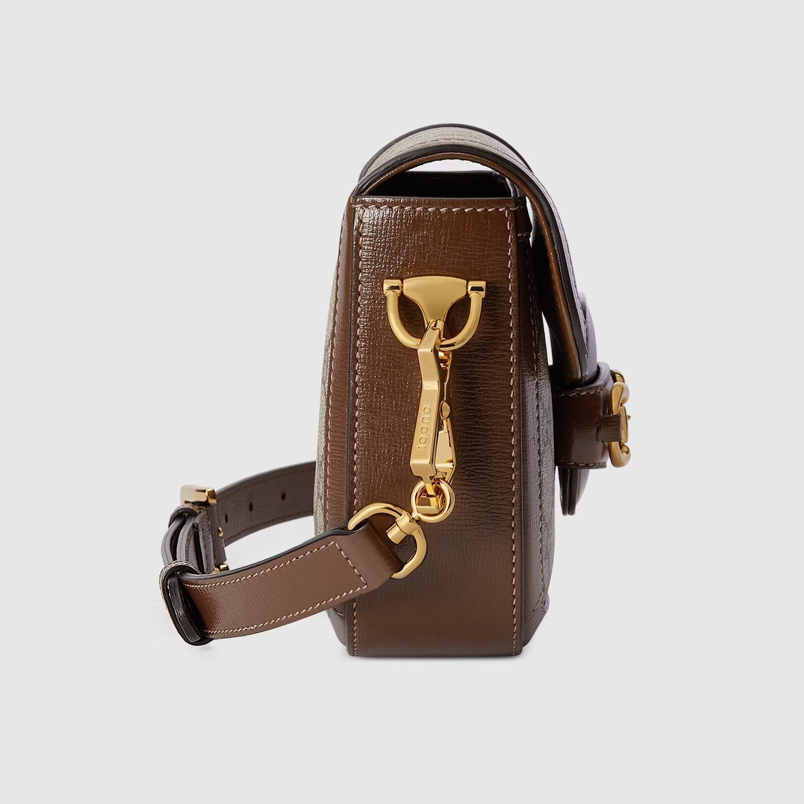 Gucci Horsebit 1955 GG Supreme Canvas Small Shoulder Bag – Beige