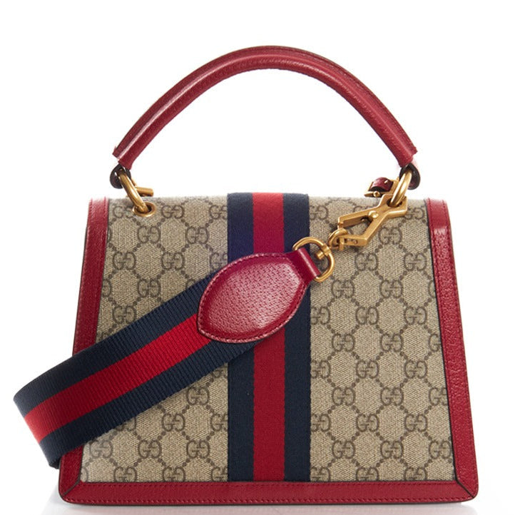 Gucci GG Supreme Canvas Queen Margaret Handbag – Red