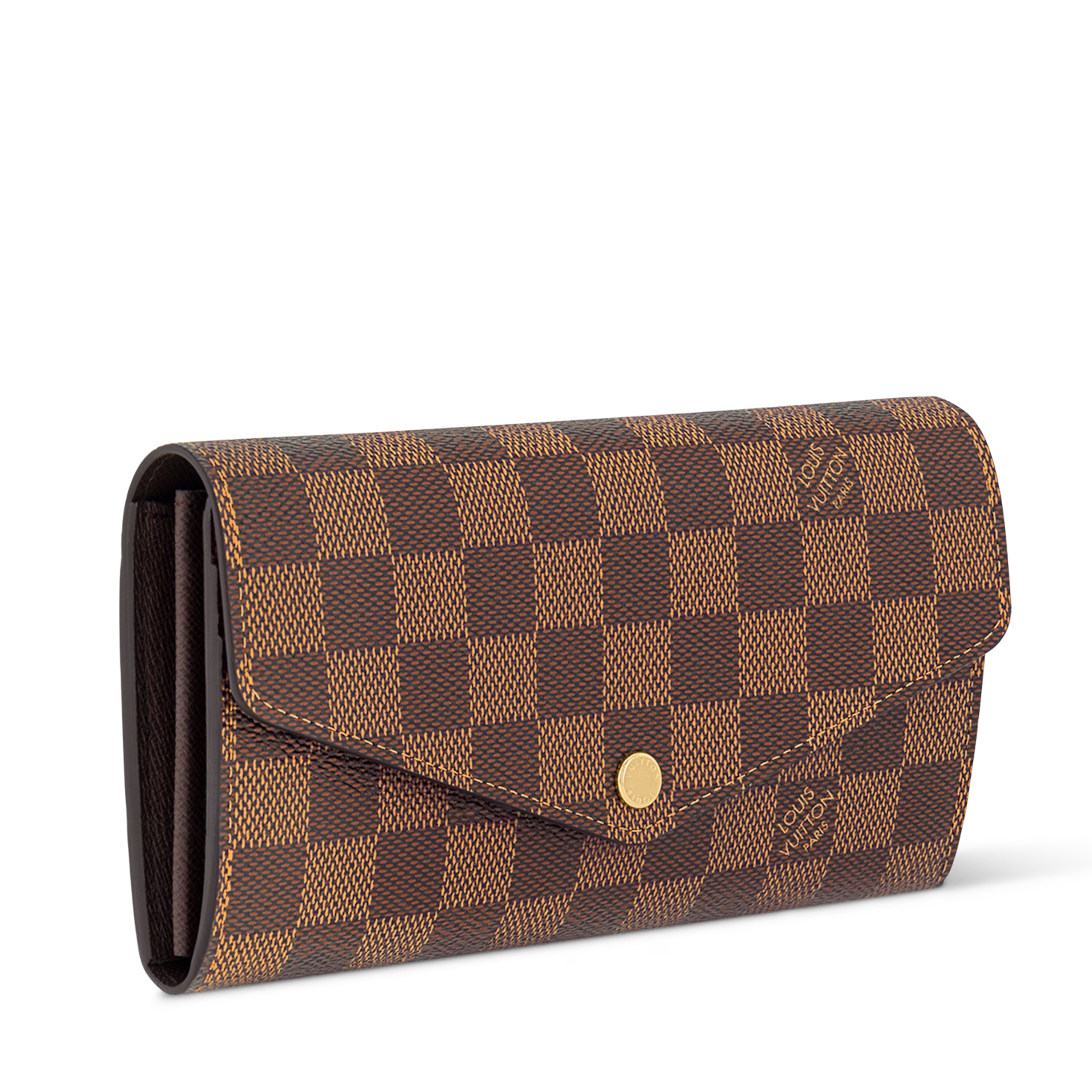 Louis Vuitton Damier Ebene Canvas Sarah Wallet – Brown