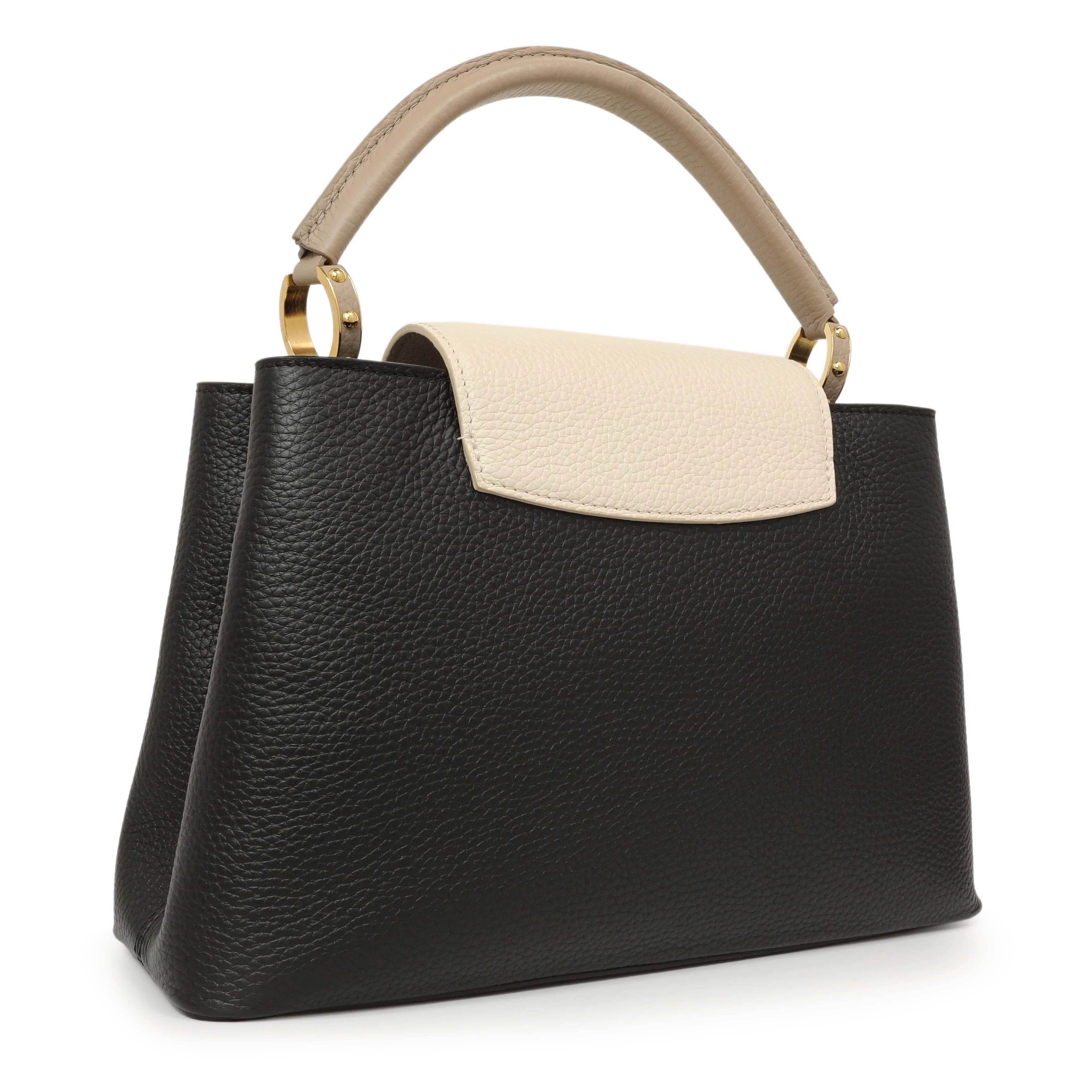 Louis Vuitton Taurillon Leather Capucines Handbag – Black