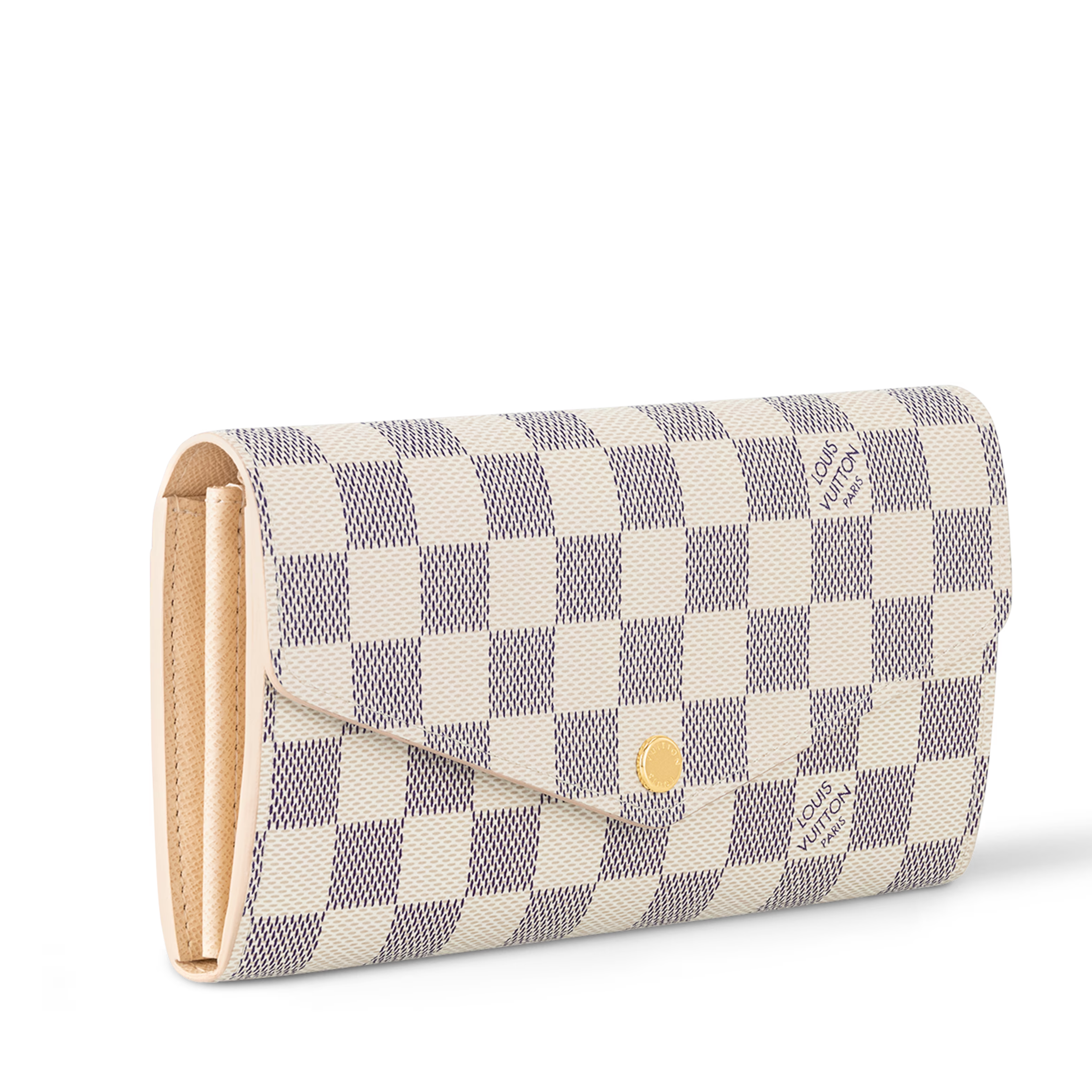 Louis Vuitton Damier Azur Canvas Sarah Wallet – White