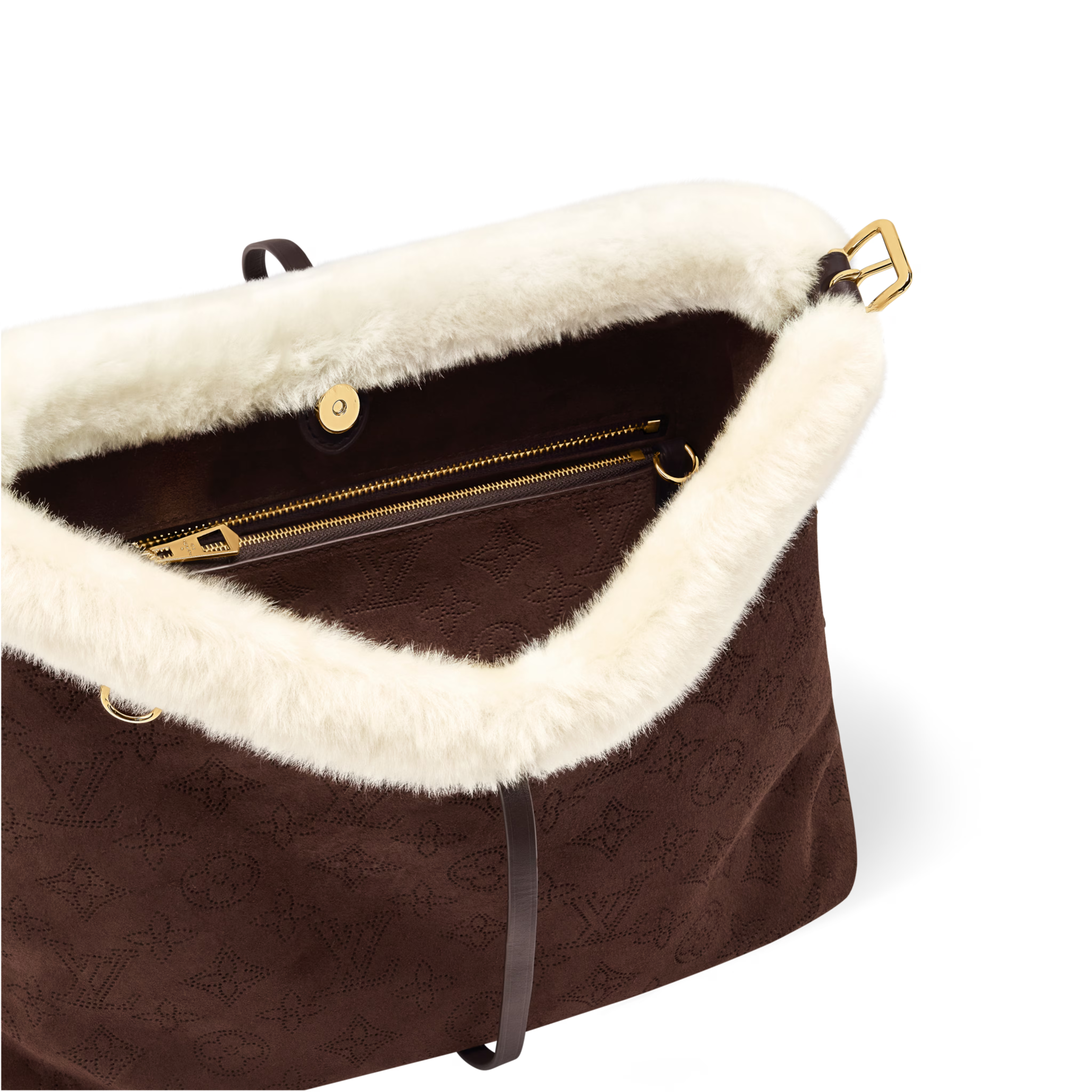 Louis Vuitton Ski Suede Calfkin CarryAll PM Shoulder Bag – Chocolate