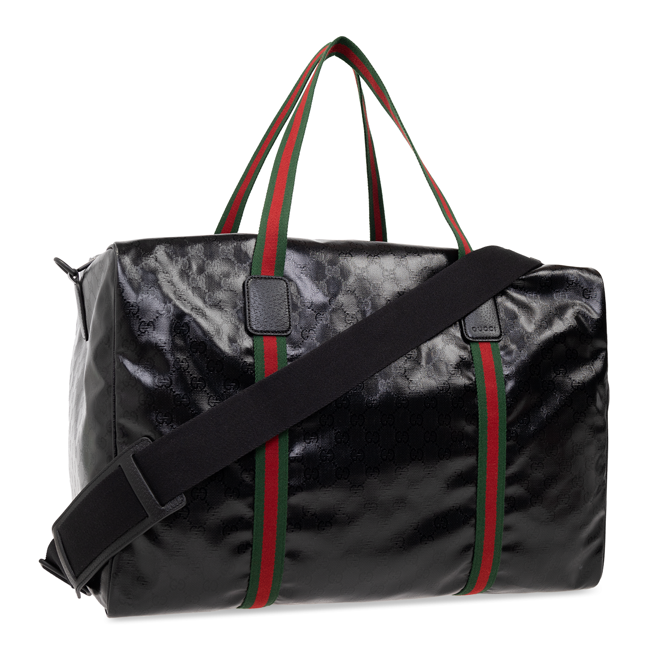 Gucci GG Crystal Large Holdall Duffle Bag – Black