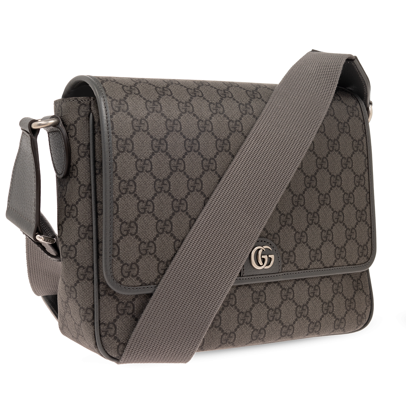 Gucci GG Supreme Canvas Medium Ophidia Messenger Bag – Grey
