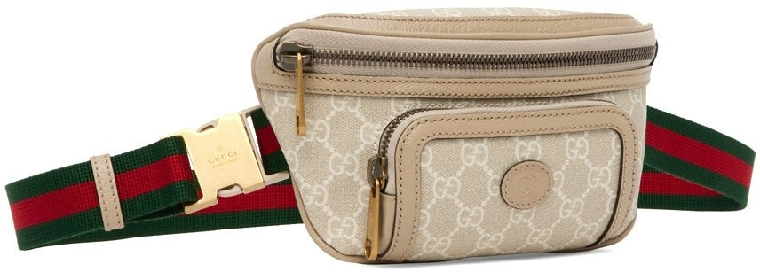 Gucci Interlocking G Canvas Belt Bag – Beige