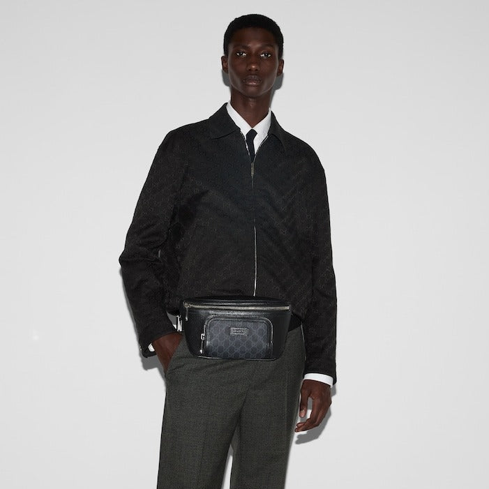 Gucci GG Supreme Interlocking G Belt Bag – Black
