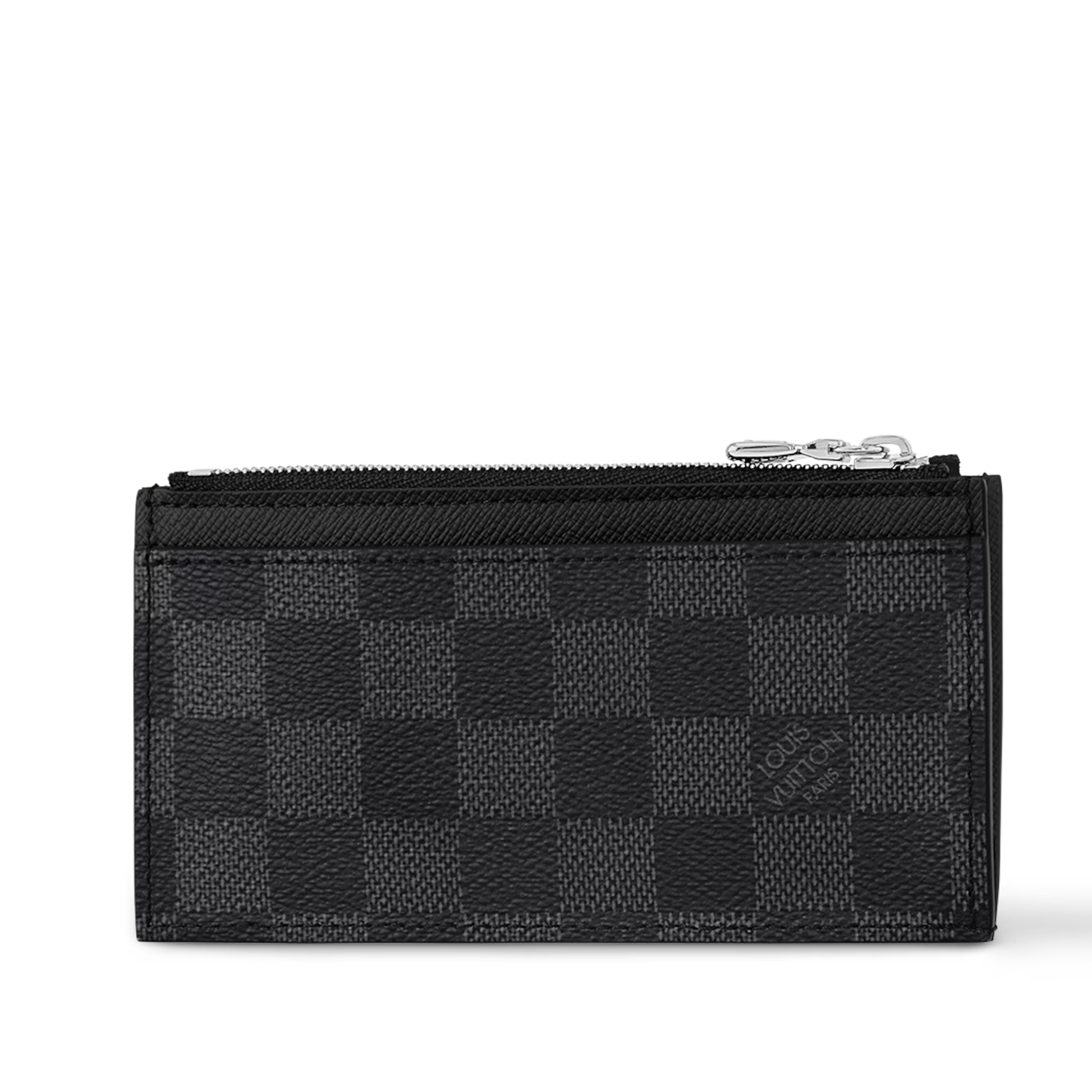 Louis Vuitton Damier Graphite Canvas Coin Card Holder - Black