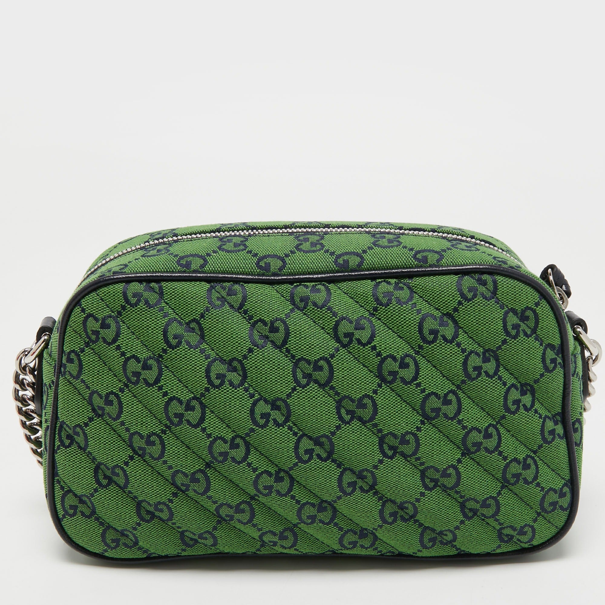 Gucci GG Canvas Marmont Small Shoulder Bag – Green