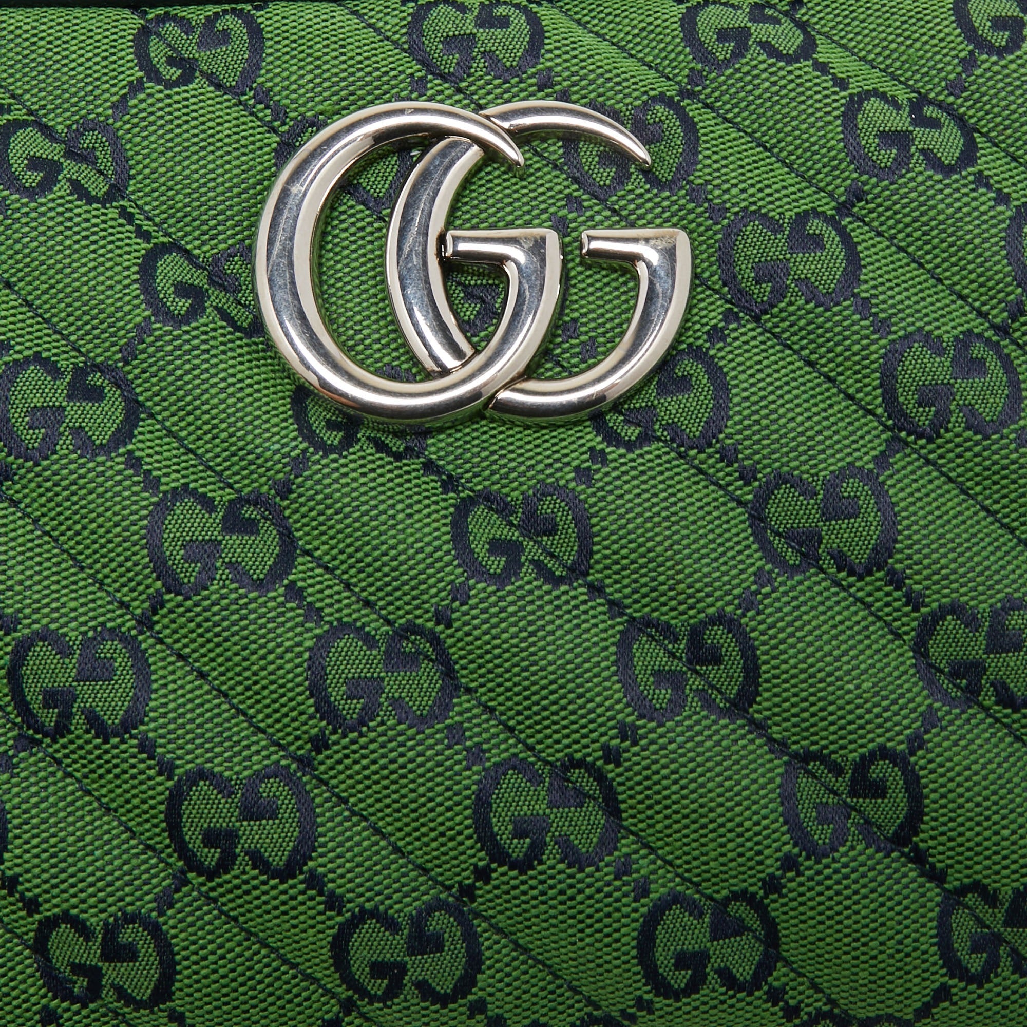 Gucci GG Canvas Marmont Small Shoulder Bag – Green
