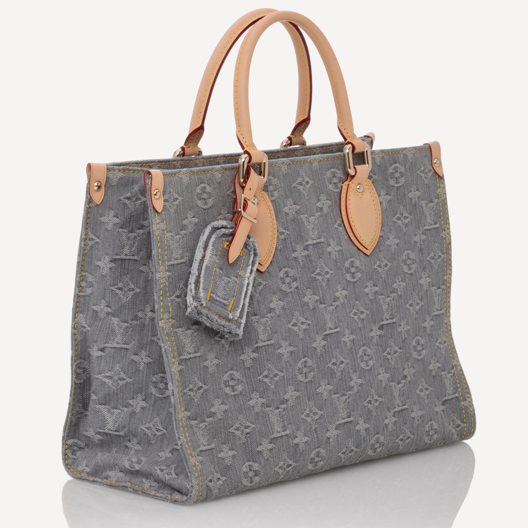 Louis Vuitton Monogram Denim OnTheGo MM Shoulder Bag – Trianon Grey