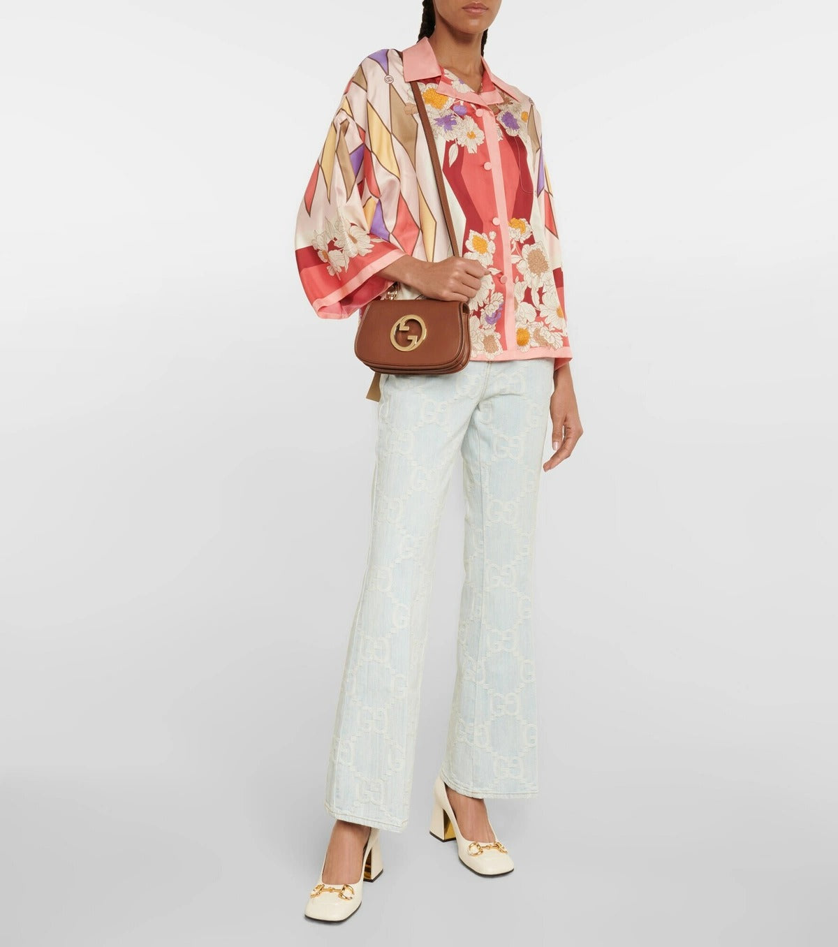 Gucci Blondie Mini Leather Shoulder Bag – Brown