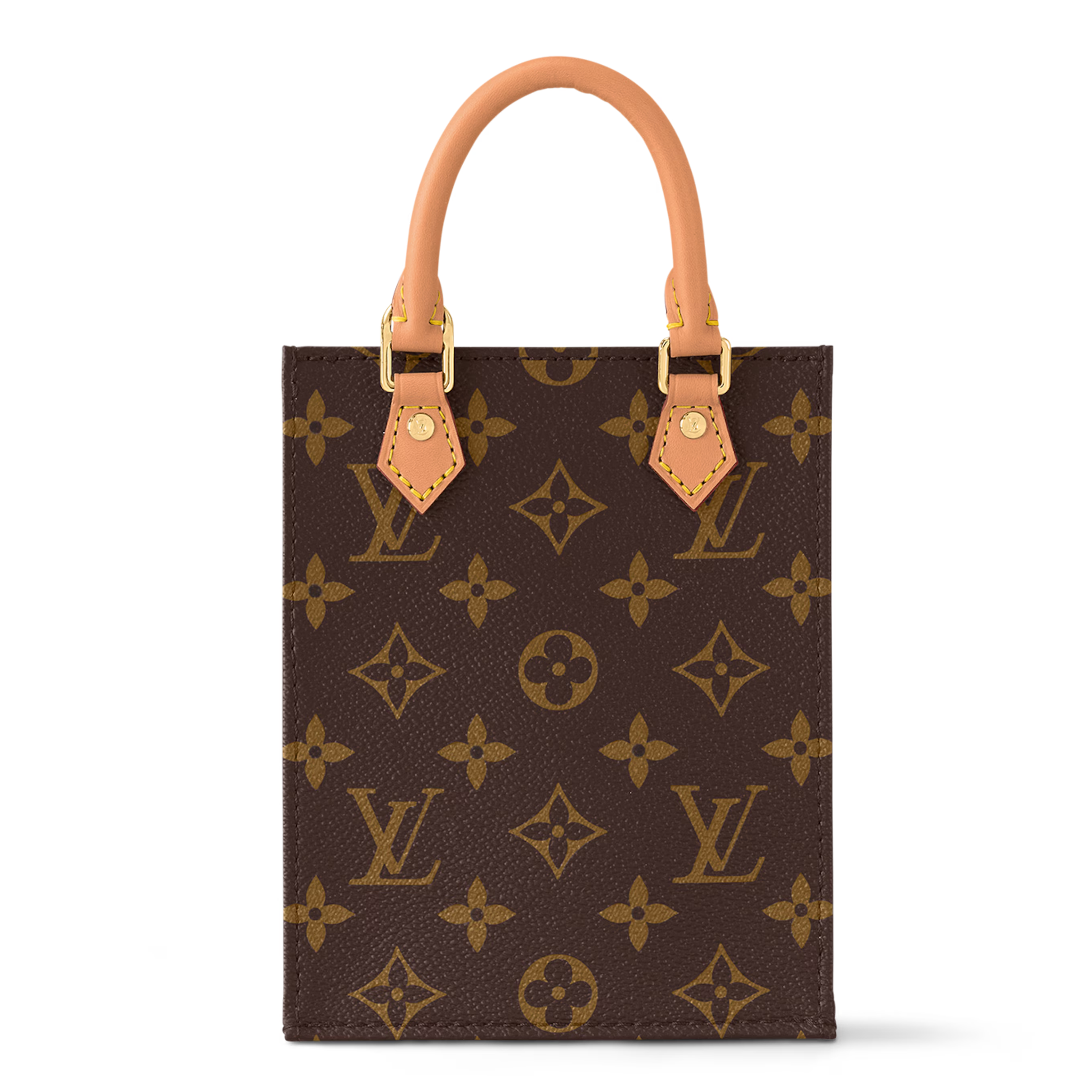 Louis Vuitton Monogram Canvas Petit Sac Plat Shoulder Bag – Brown