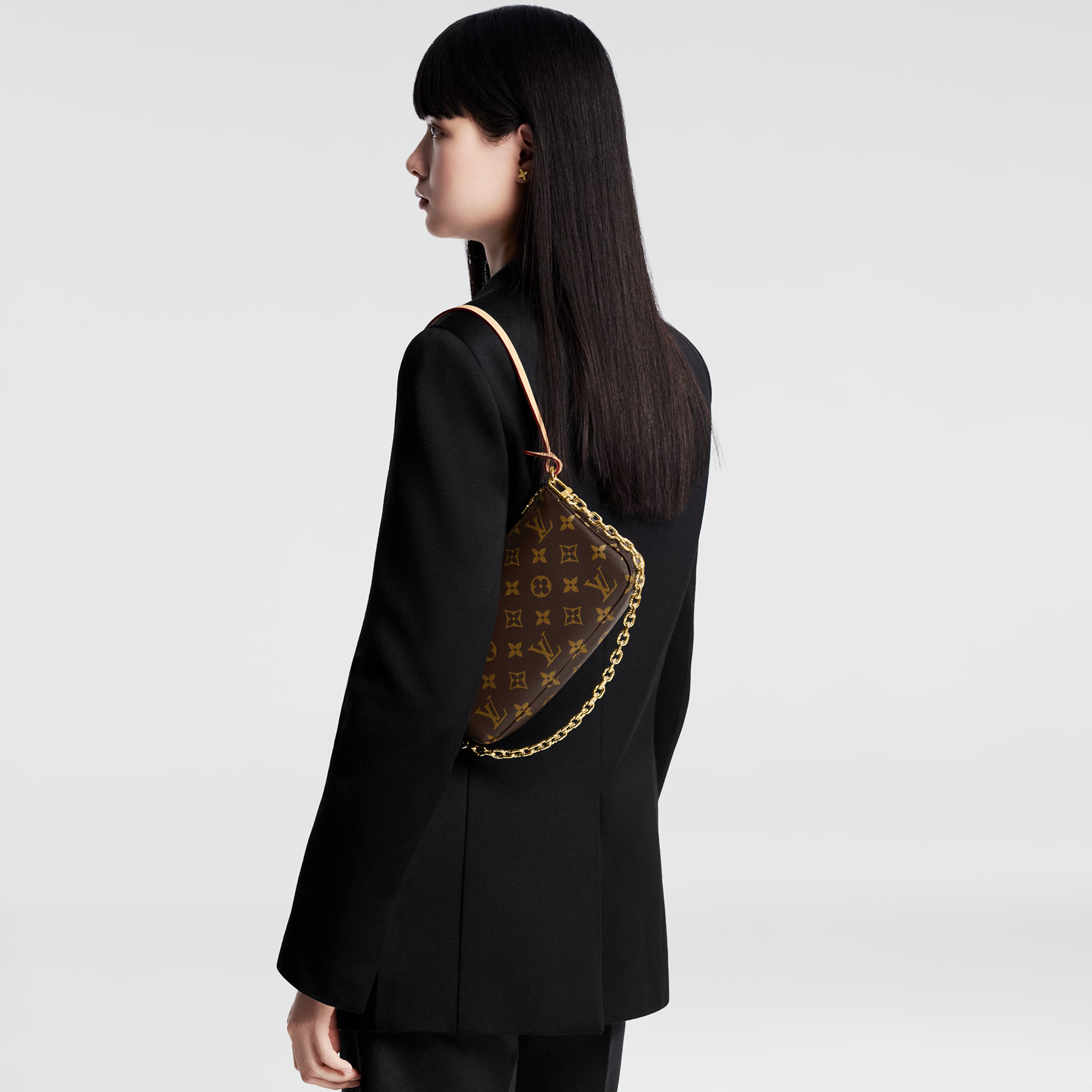 Louis Vuitton Monogram Canvas Pochette Accessoires Shoulder Bag – Brown