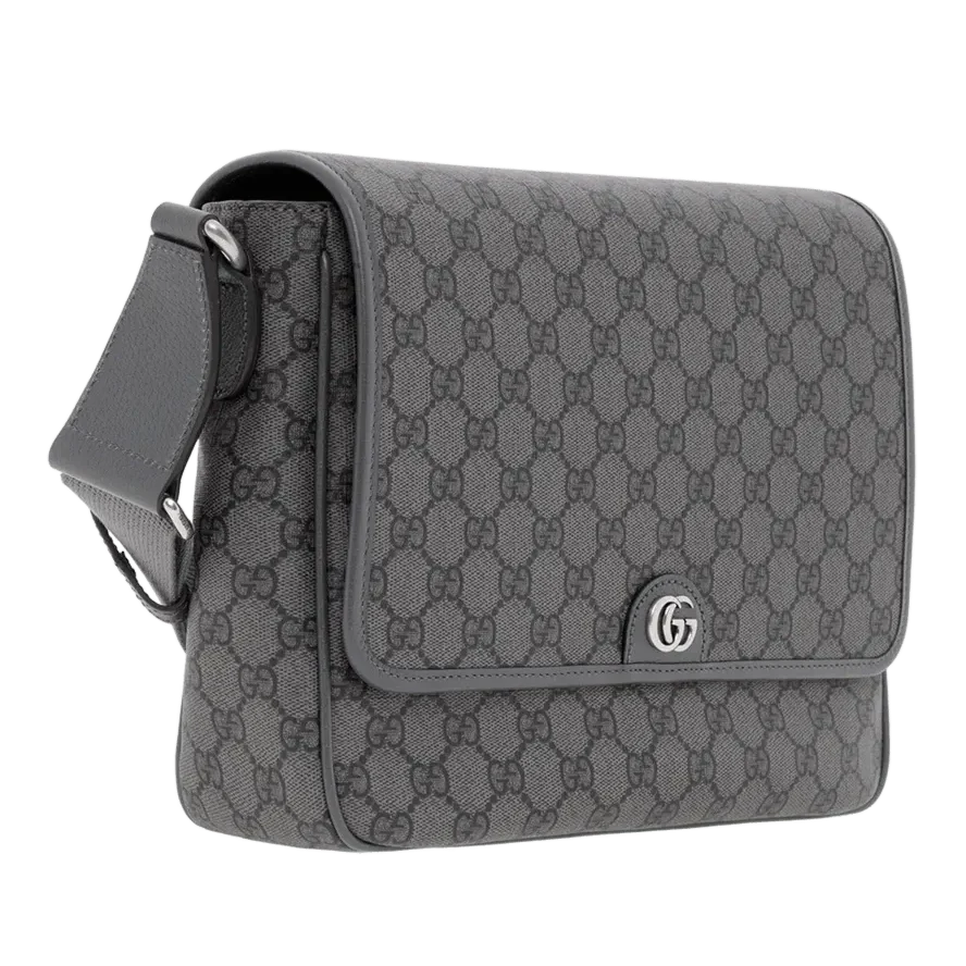 Gucci GG Supreme Canvas Medium Ophidia Messenger Bag – Grey
