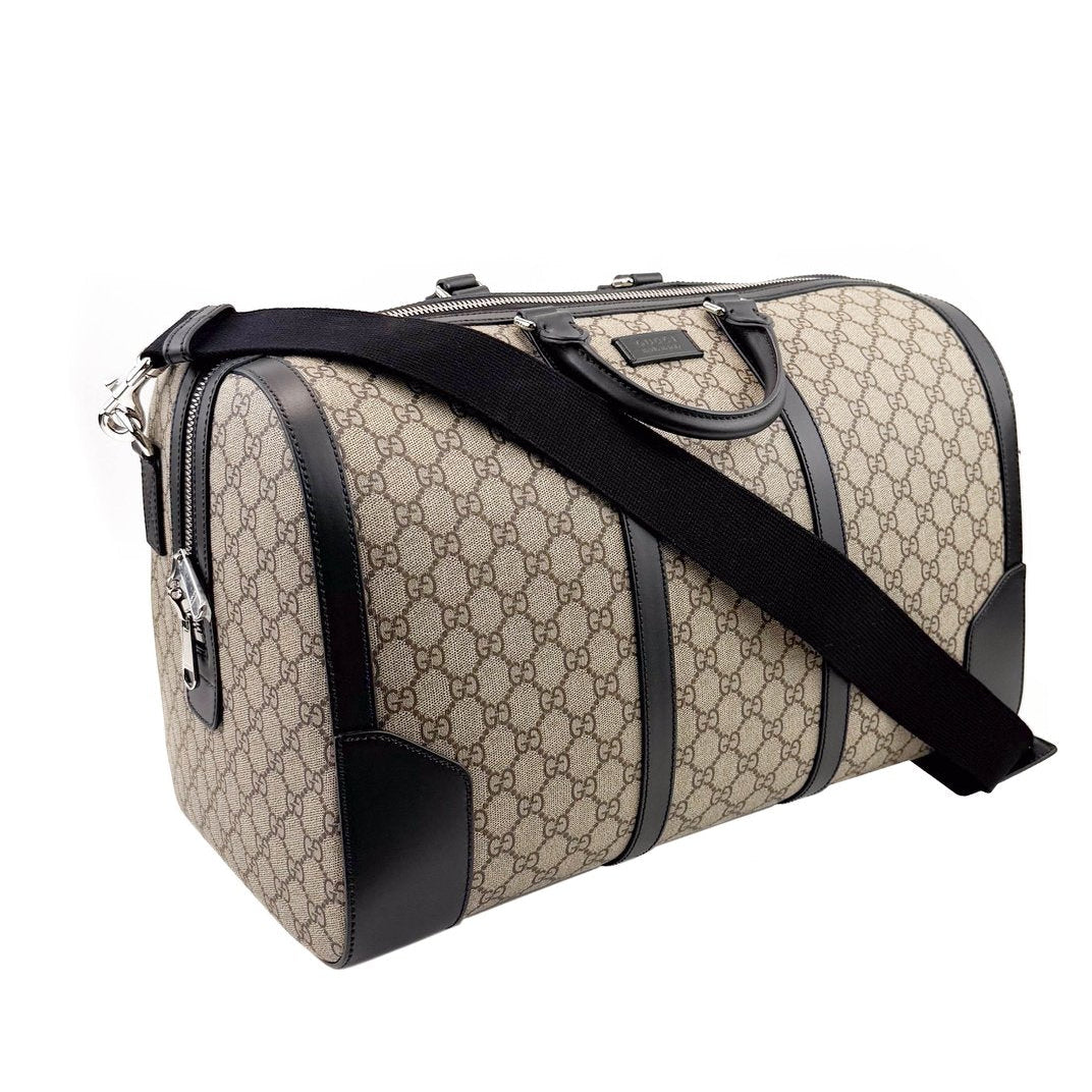 Gucci GG Supreme Canvas Medium Duffel Bag – Beige