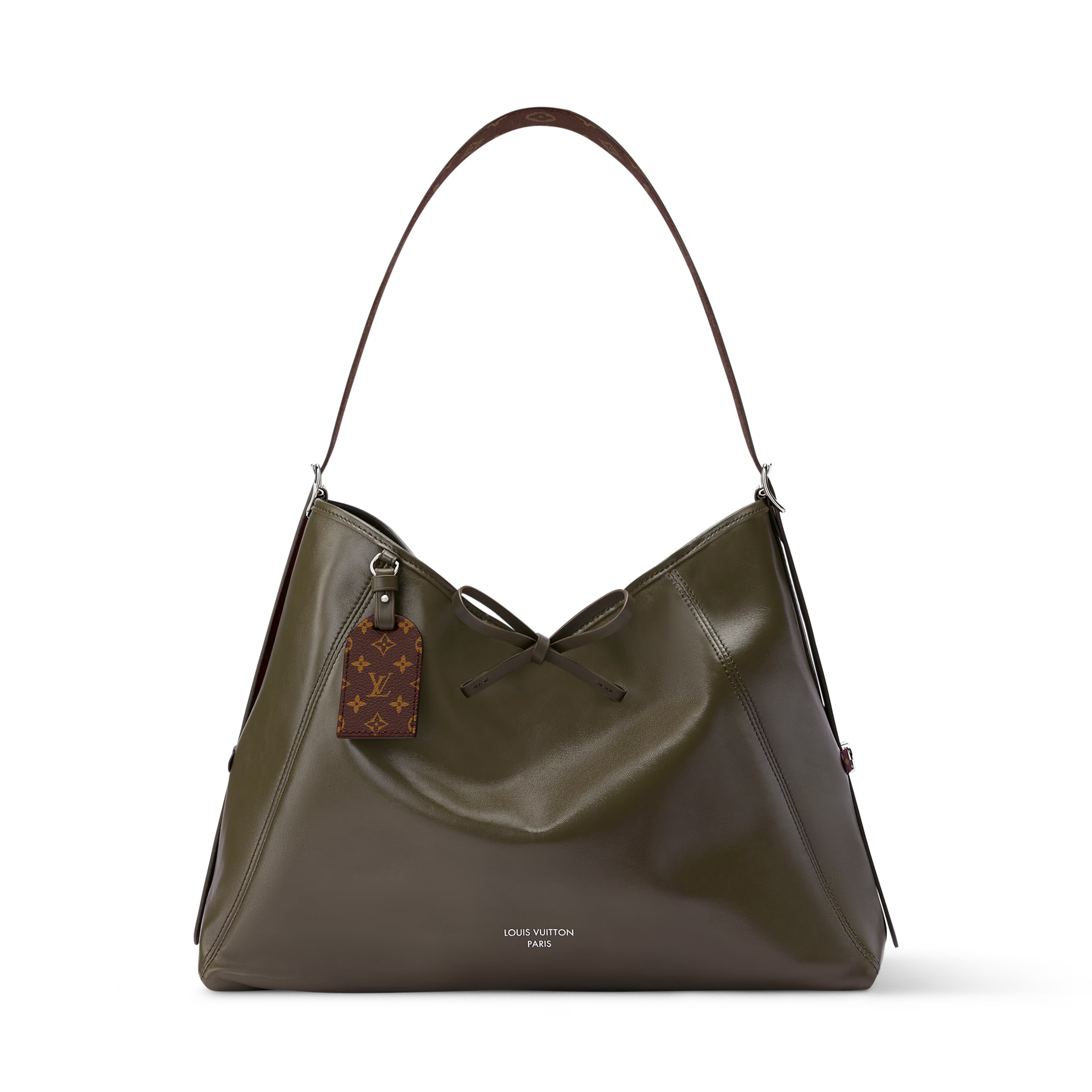 Louis Vuitton Lambskin CarryAll Vibe MM Handbag – Black