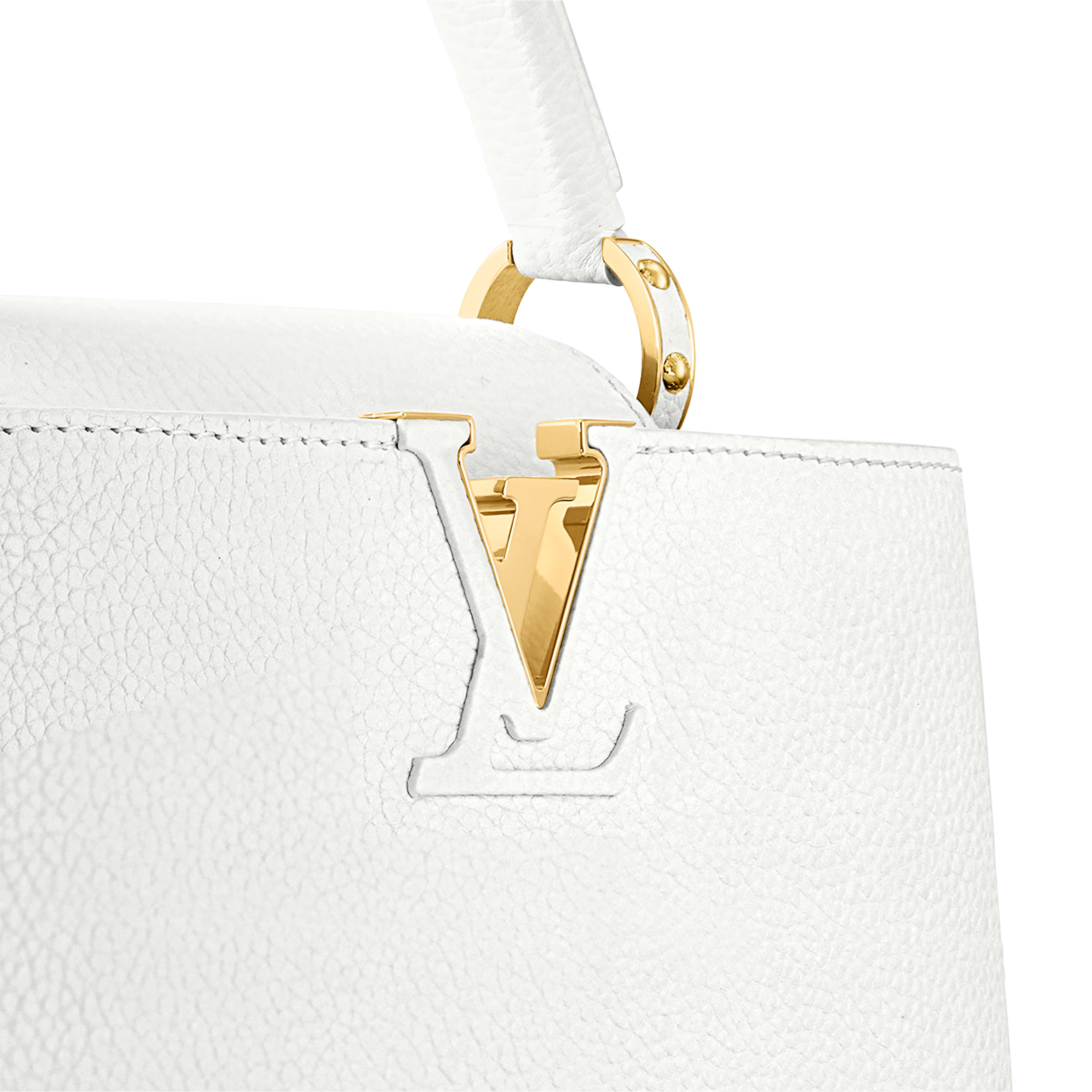 Louis Vuitton Capucines BB Taurillon Handbag – Snow White