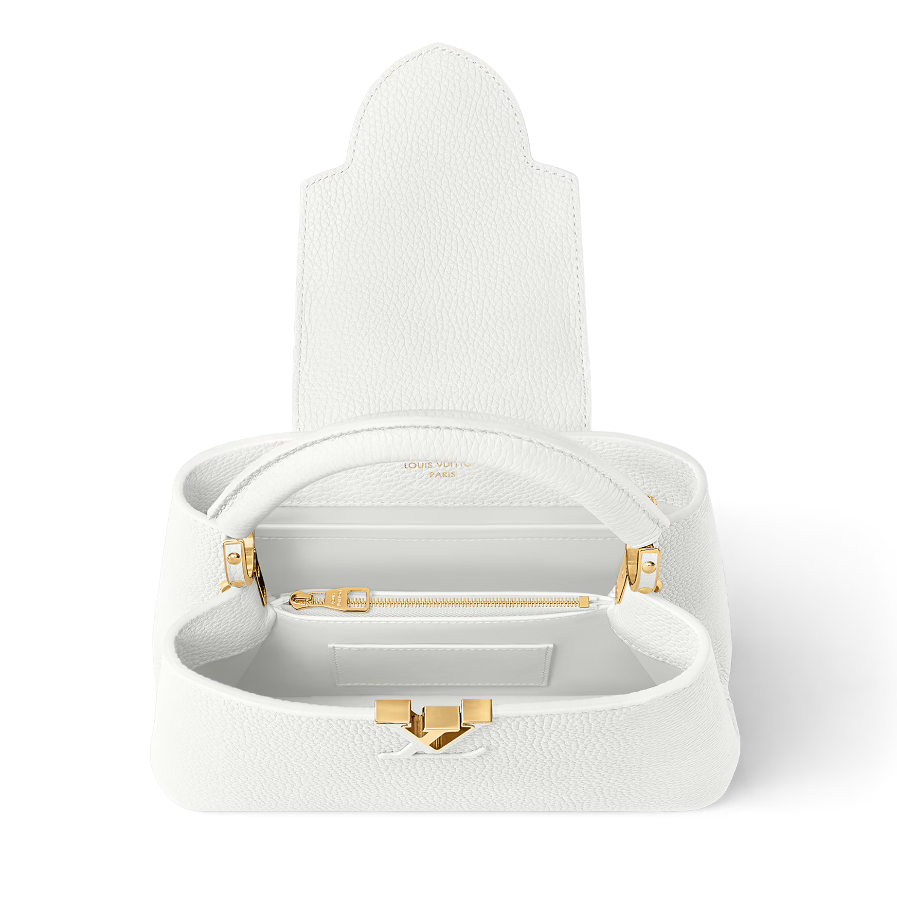 Louis Vuitton Capucines BB Taurillon Handbag – Snow White