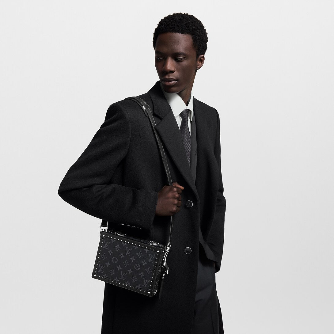 Louis Vuitton Clutch Box Bag - Monogram Eclipse Black