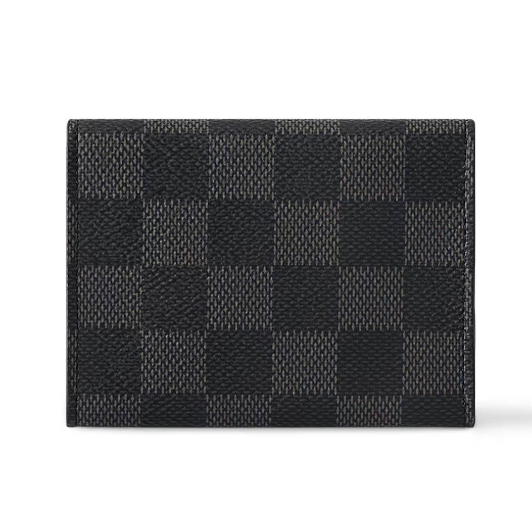 🎁 Louis Vuitton Enveloppe Carte de Visite Damier Graphite Wallet - Gray (100% off)