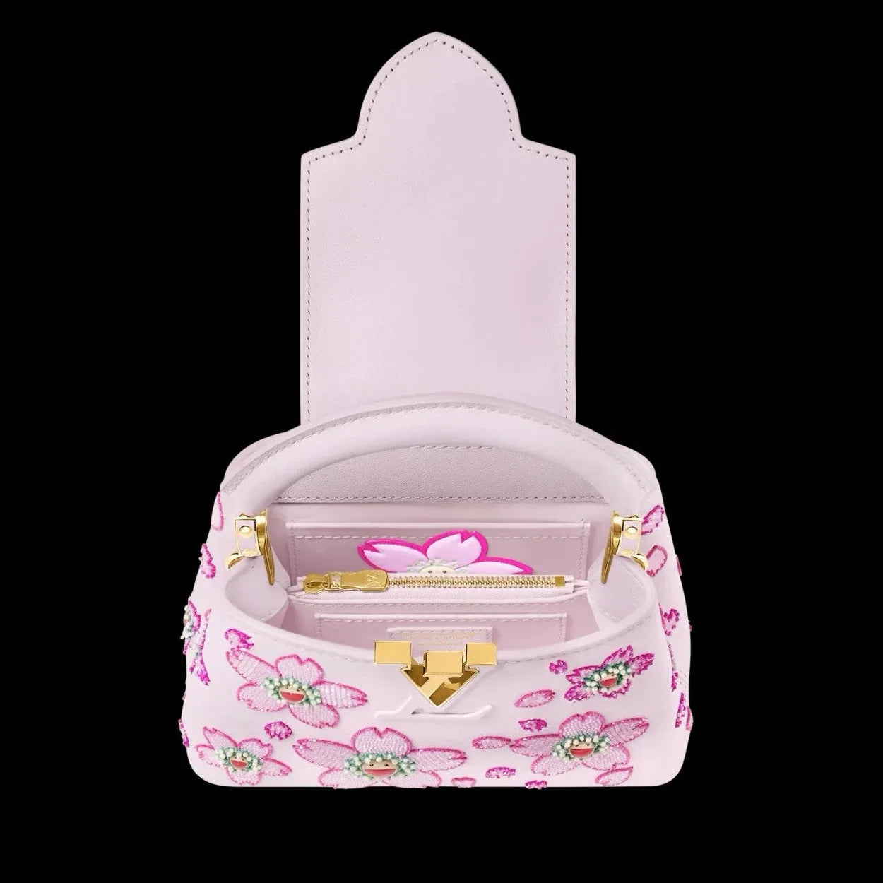 Louis Vuitton x Takashi Murakami Capucines Mini Handbag – Pink
