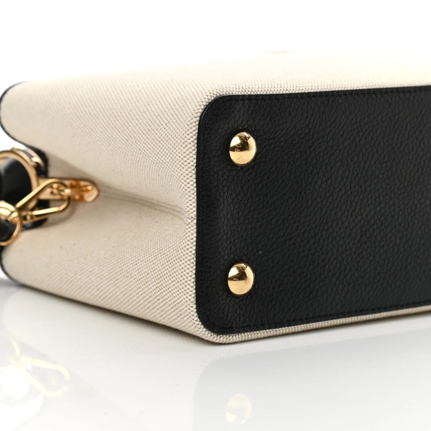 Louis Vuitton Canvas Taurillon Capucines MM Handbag –  Beige