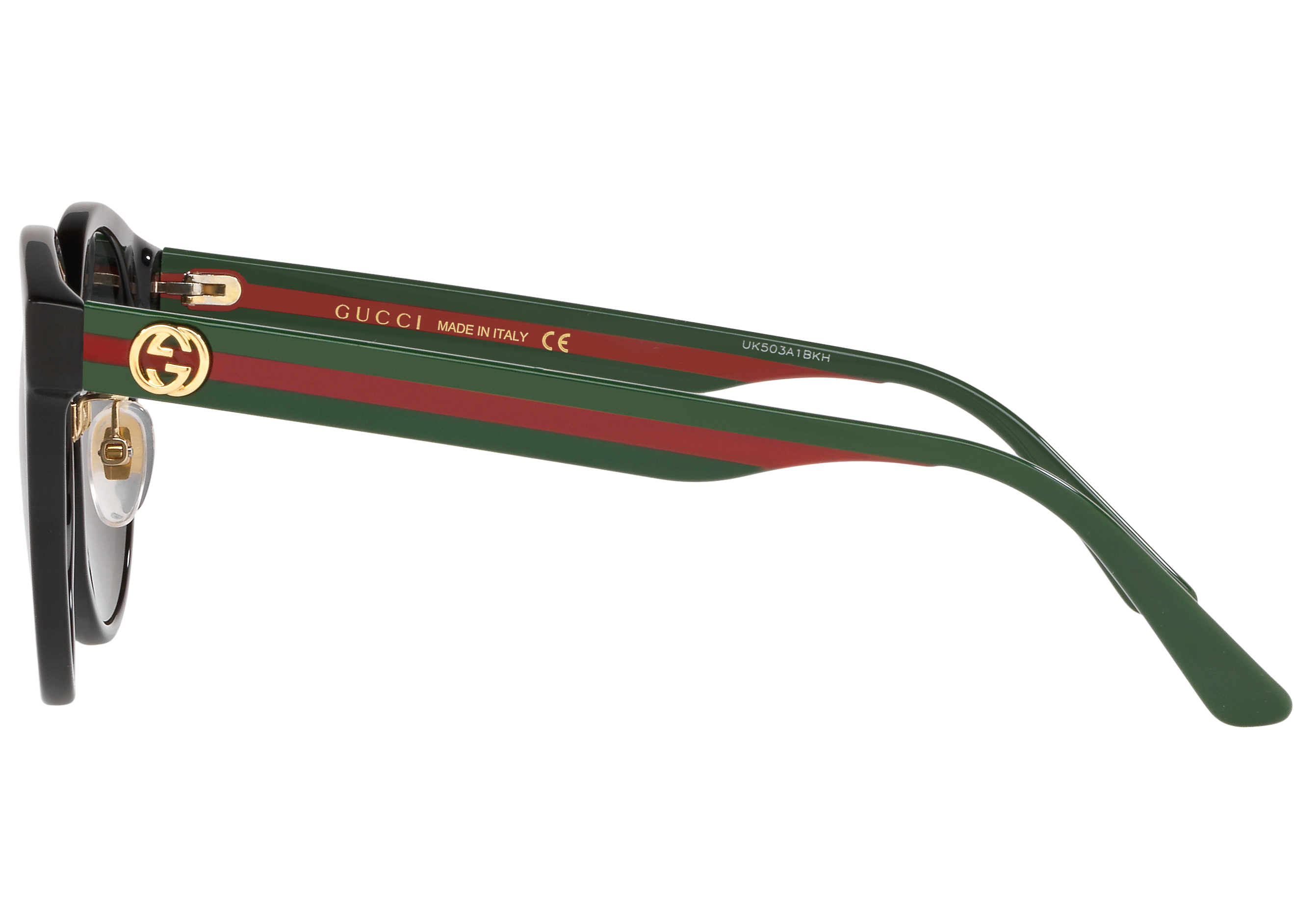 Gucci GG0416SK Round Black Sunglasses