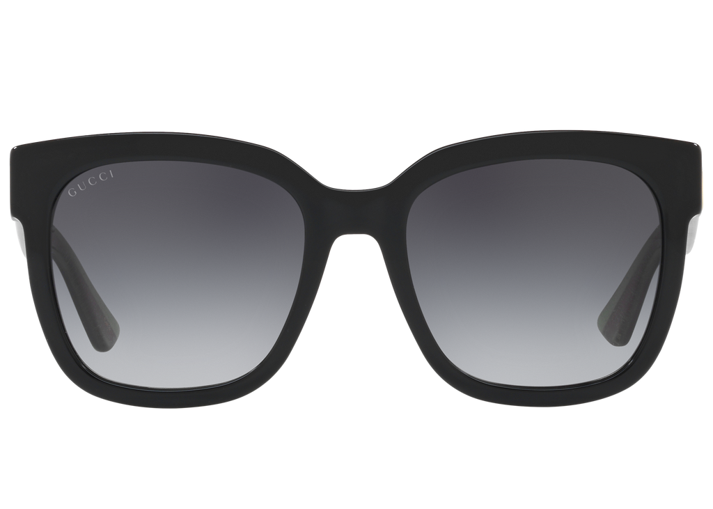 Gucci GG0034S Rectangular Frame Black Sunglasses