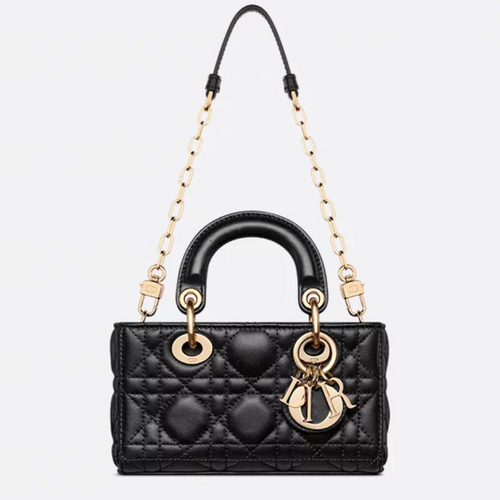 Dior Lady D-Joy Lambskin Micro Bag - Black Cannage