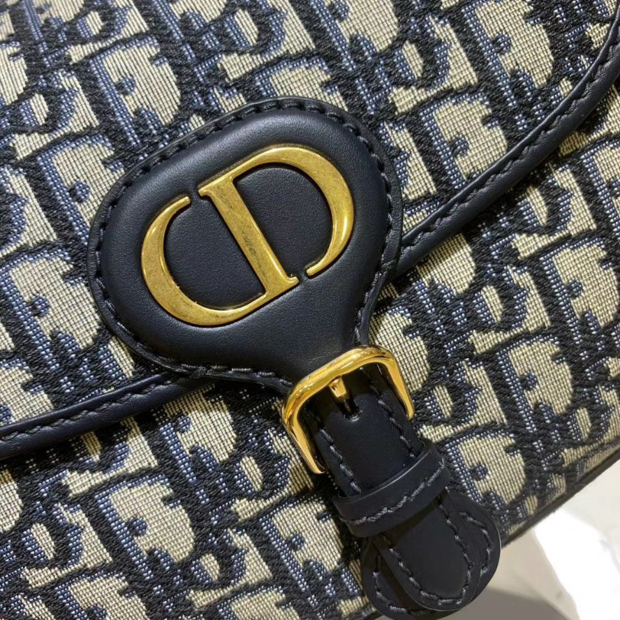 Dior Medium Dior Bobby Bag - Blue Dior Oblique Jacquard