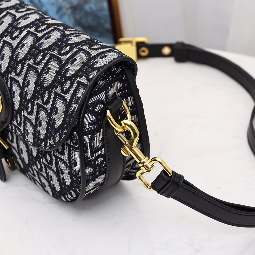 Dior Bobby East West Bag - Blue Dior Oblique Jacquard