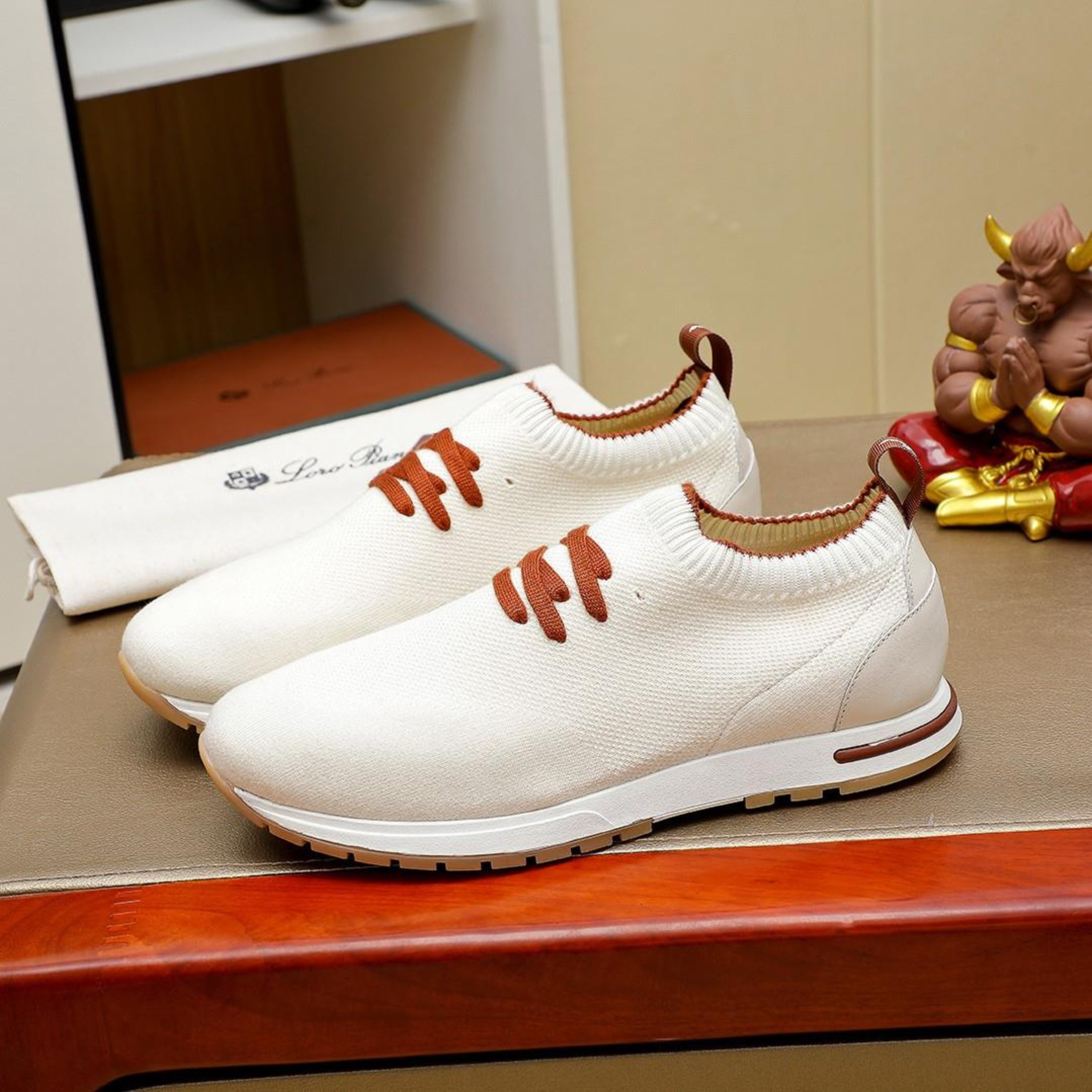 Loro Piana 360 LP Flexy Walk Wish® Wool Sneakers - White (1000)