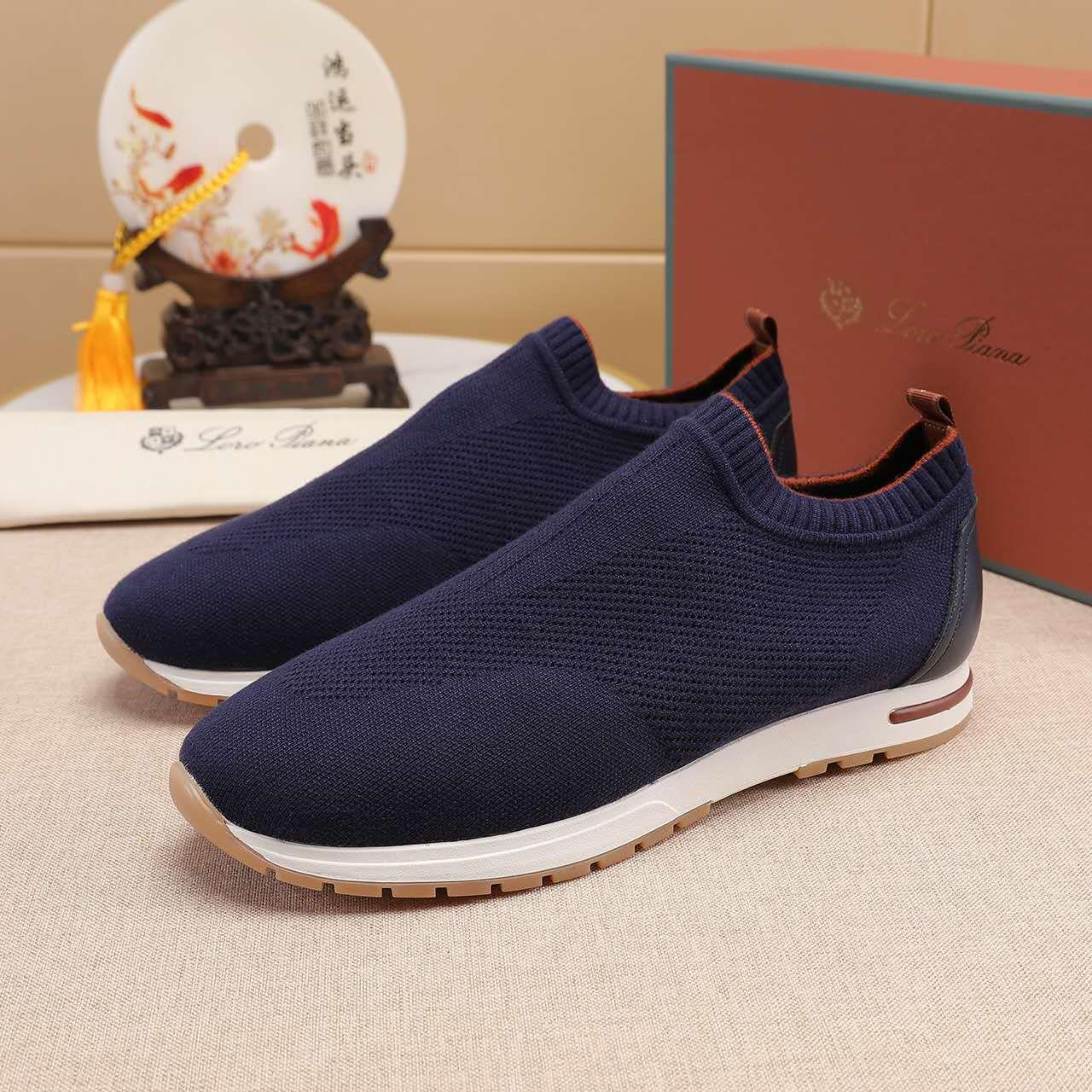 Loro Piana 360 LP Flexy Walk Sneaker - Galaxy Blue (F0VC)