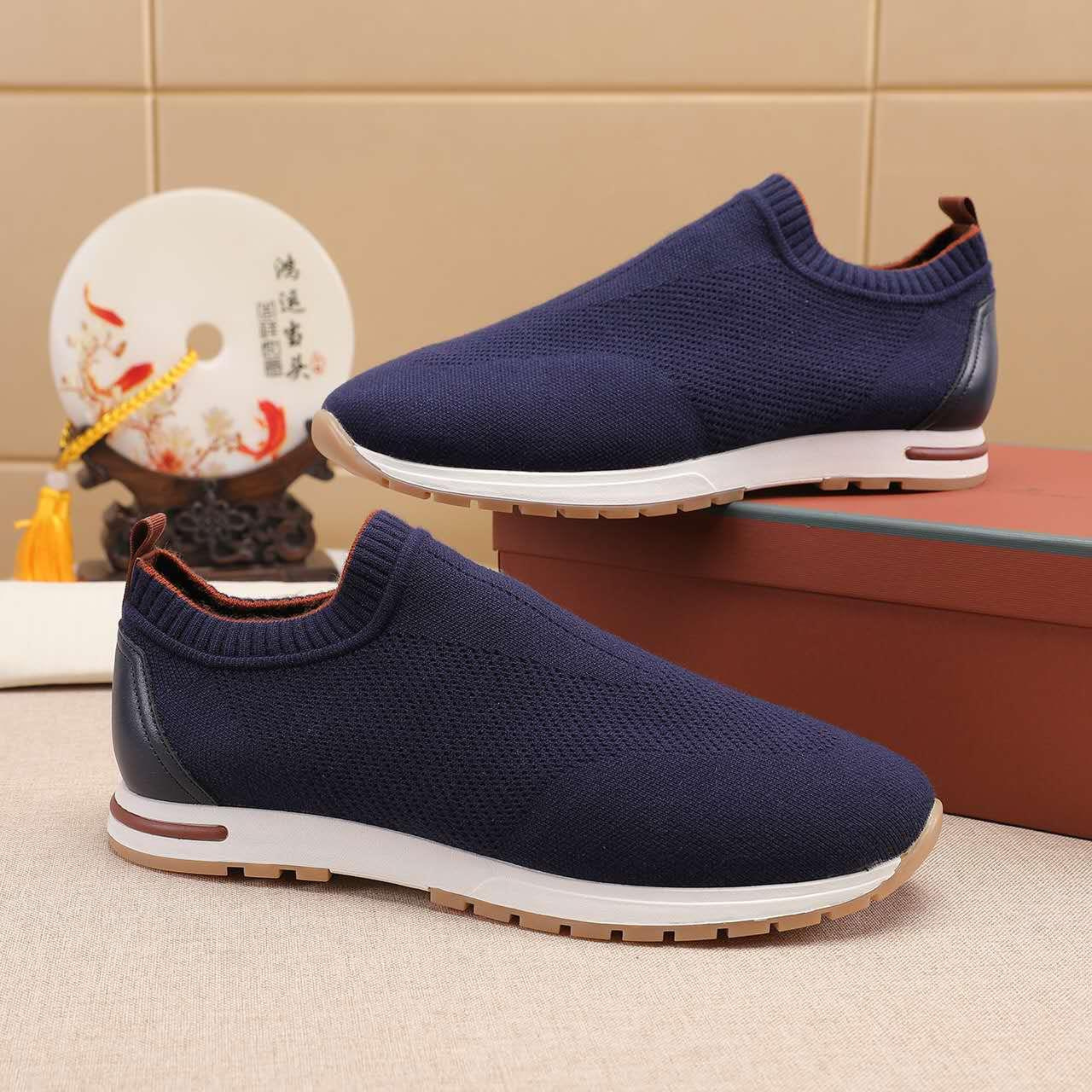 Loro Piana 360 LP Flexy Walk Sneaker - Galaxy Blue (F0VC)