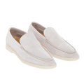 Loro Piana Summer Walk Suede Loafers - Beige