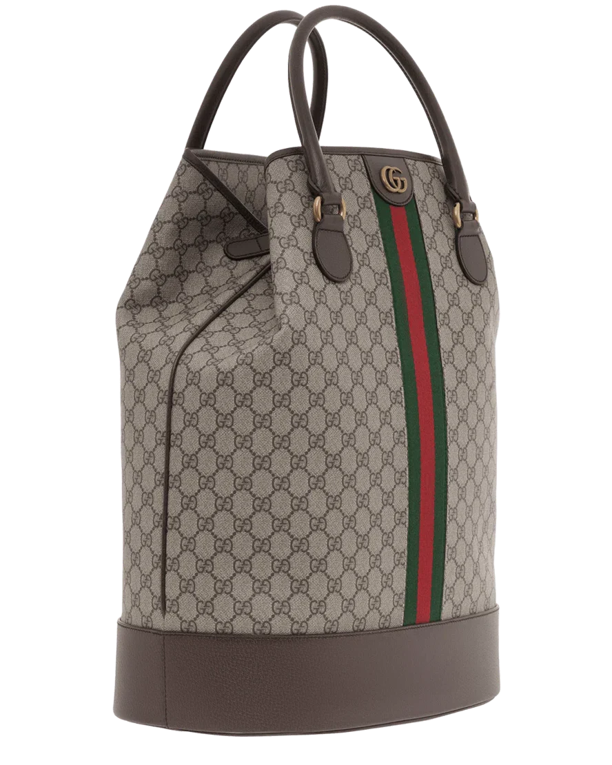 Gucci Signature GG Canvas Savoy Duffle Bag – Beige