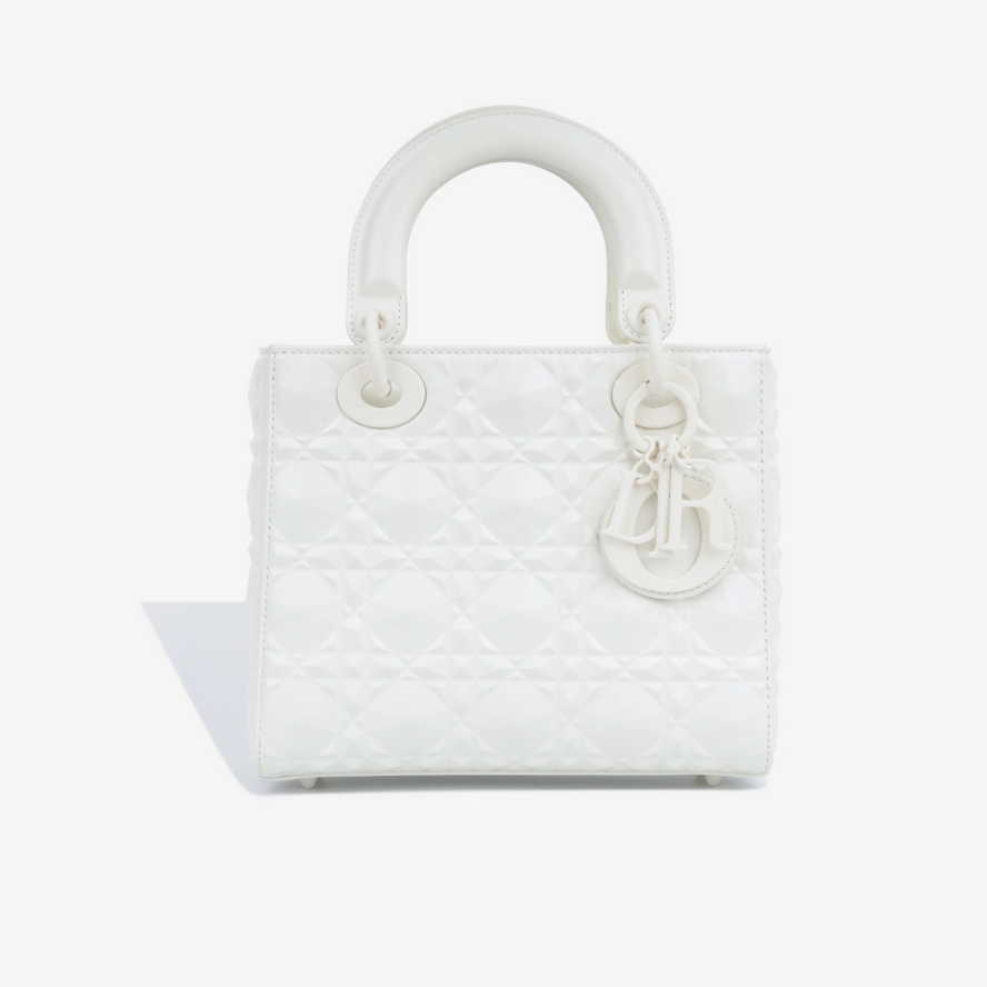 Dior Mini Lady Dior Bag - White