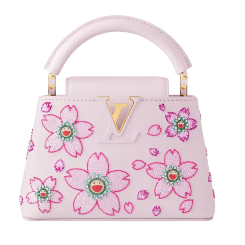 Louis Vuitton x Takashi Murakami Capucines Mini Handbag – Pink