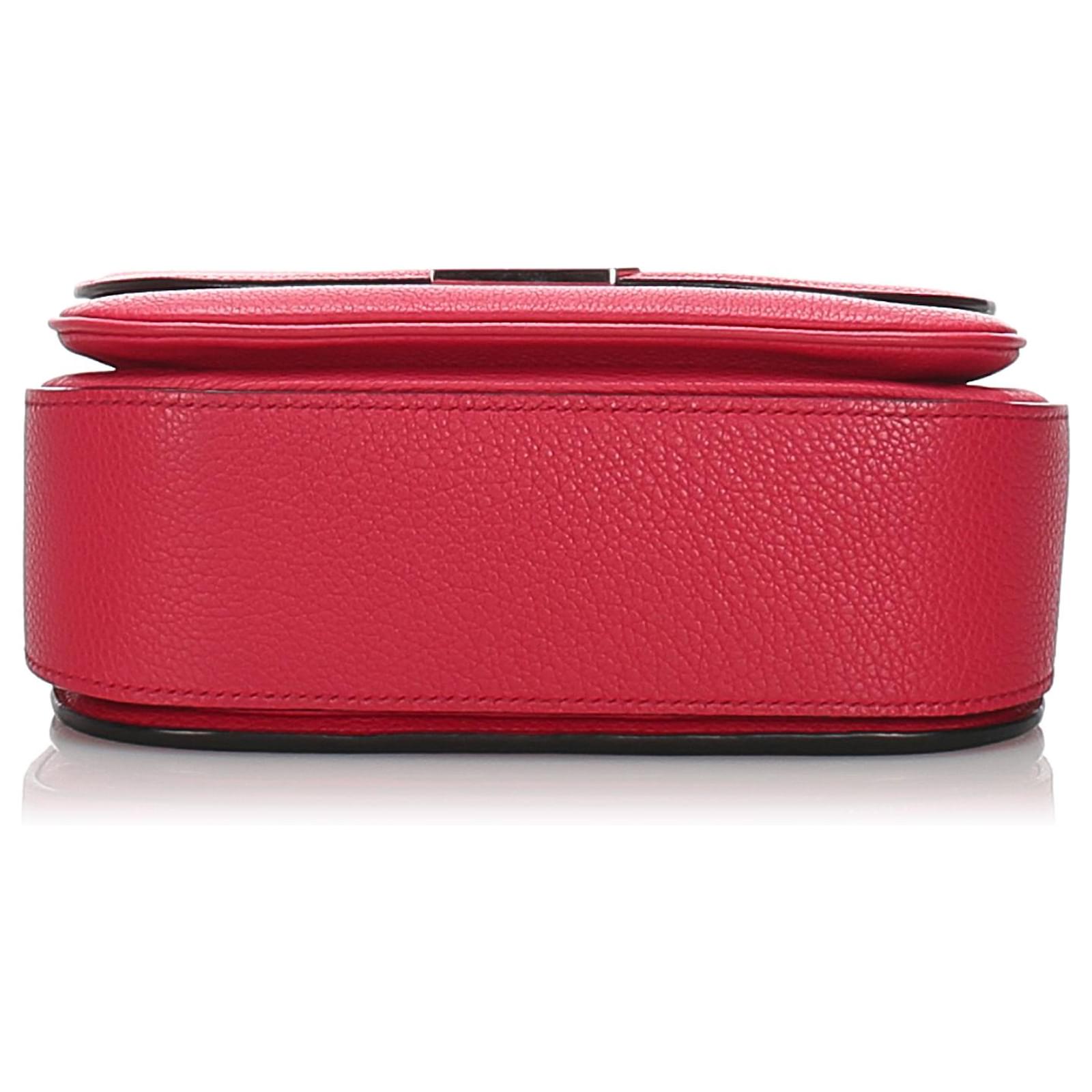 Louis Vuitton Grained Calfskin Vivienne Handbag  - Red