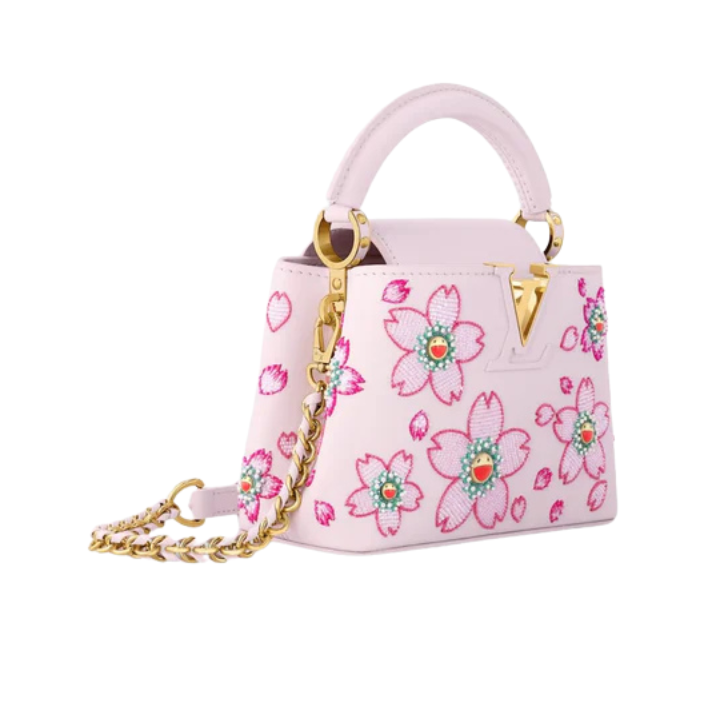 Louis Vuitton x Takashi Murakami Capucines Mini Handbag – Pink