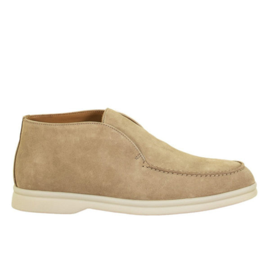 Loro Piana Open Walk The Comfort of Elegance® Ankle Boots – Light Wood Smoke (H755)