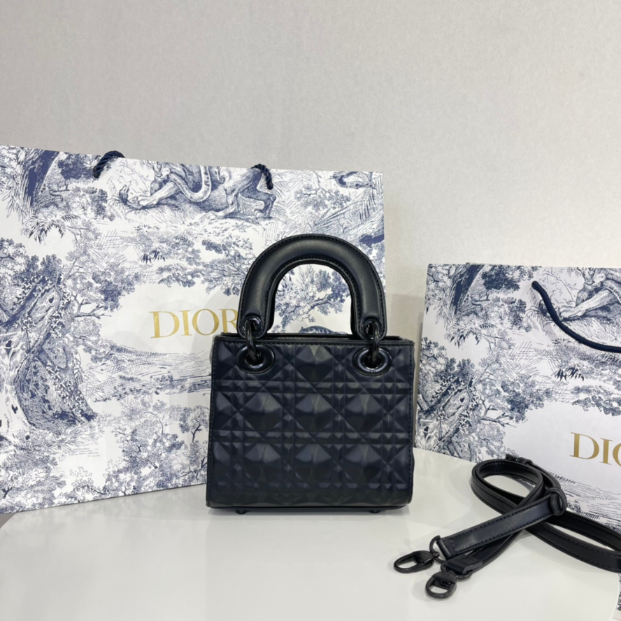 Dior Mini Lady Dior Bag - Black