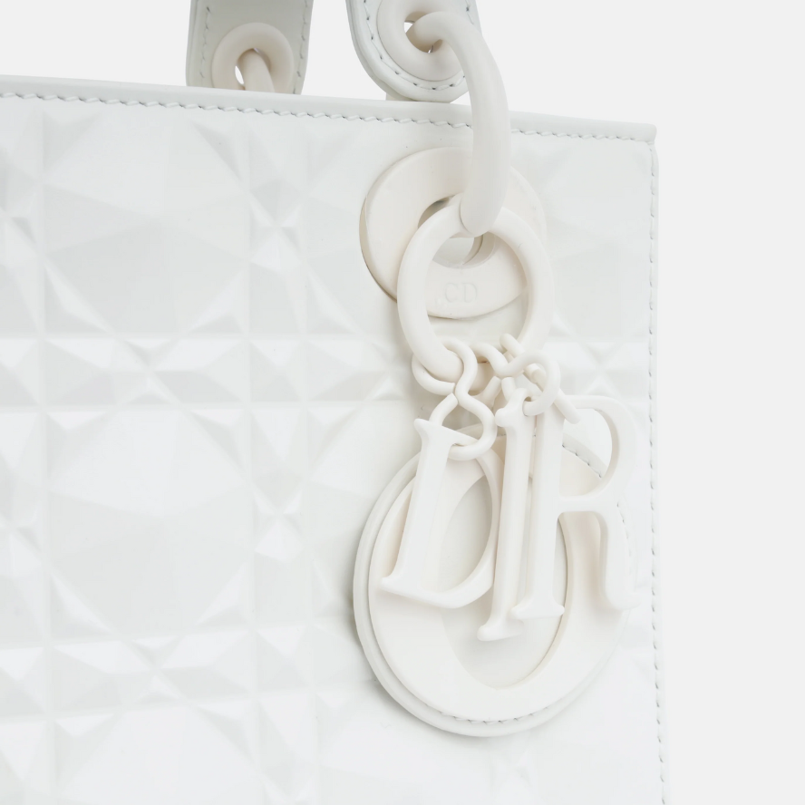Dior Mini Lady Dior Bag - White