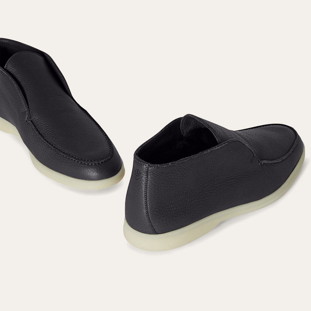 Loro Piana Open Walk Ankle Boots - Navy Blue (W000)