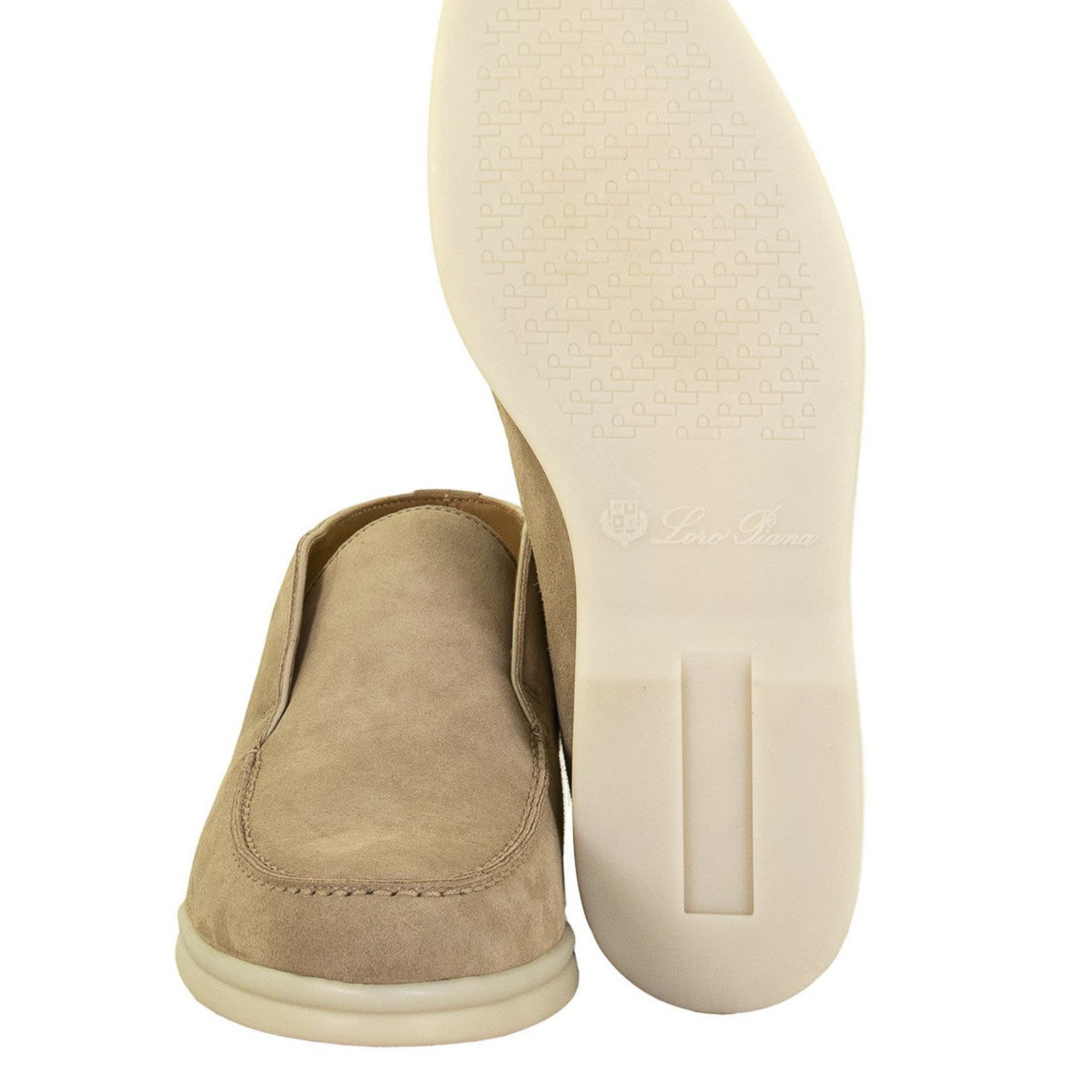 Loro Piana Open Walk Suede Ankle Boots - Sandstone